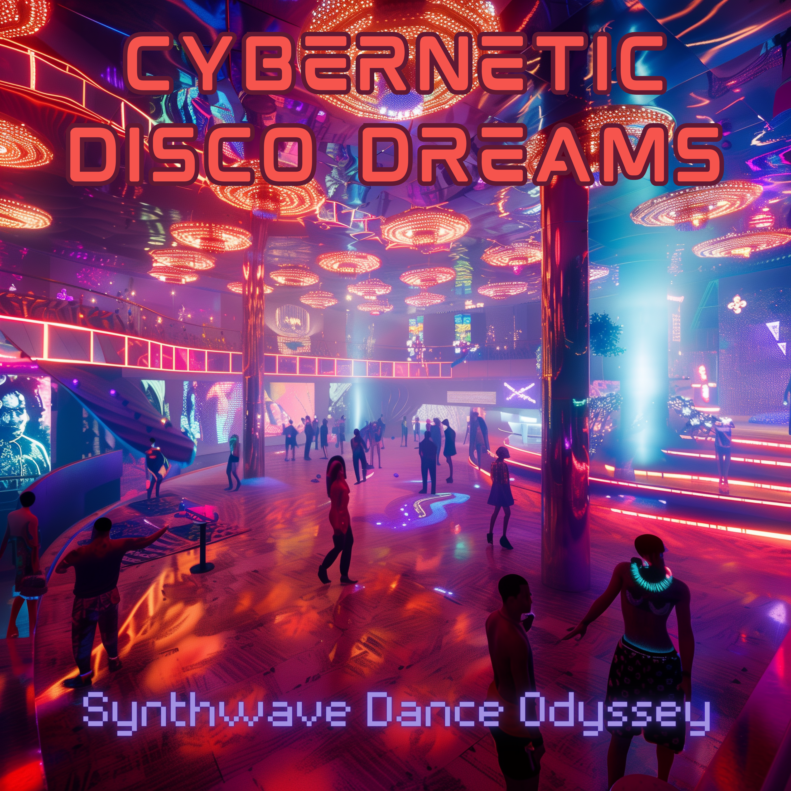 Cybernetic Disco Dreams: Synthwave Dance Odyssey artwork