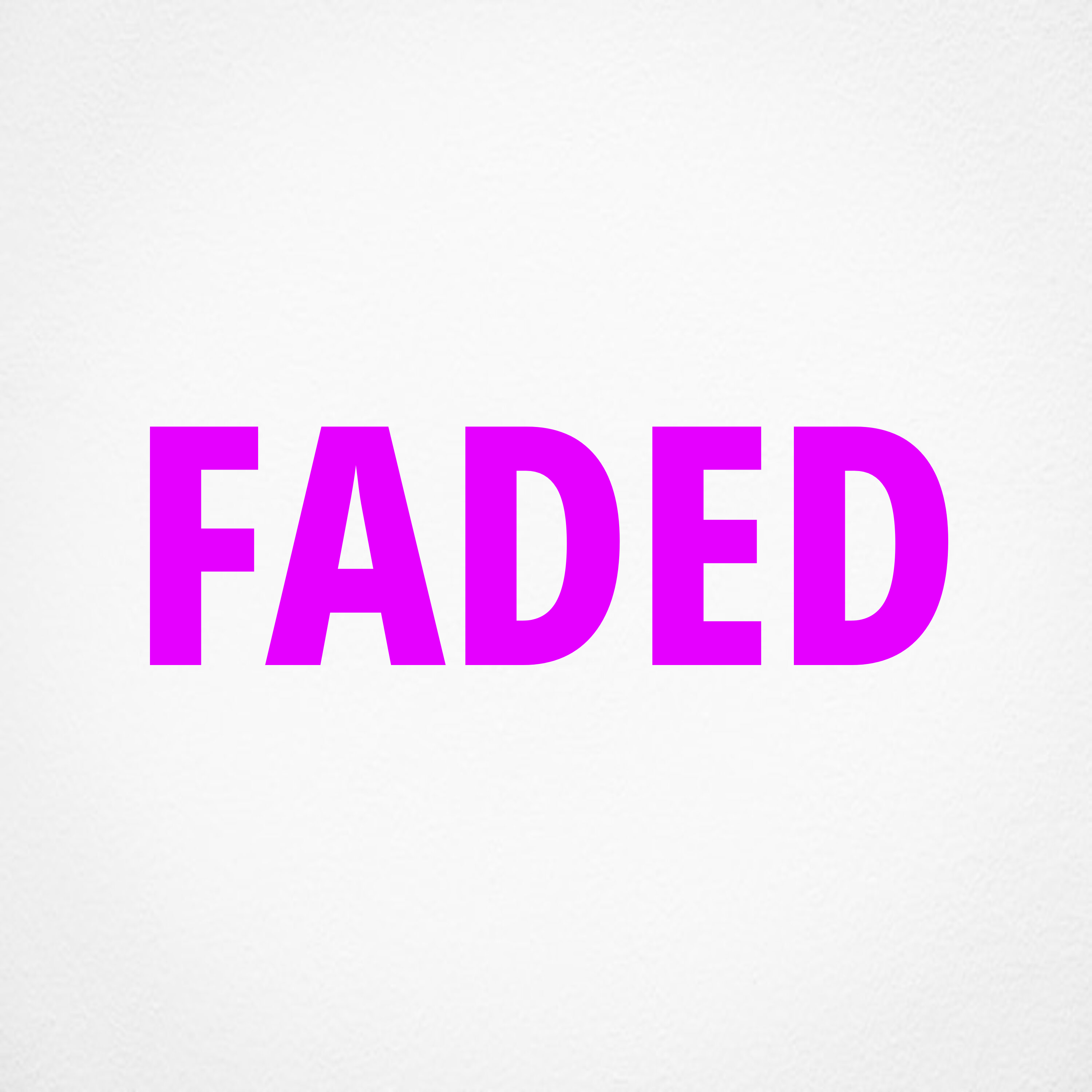 Faded artwork