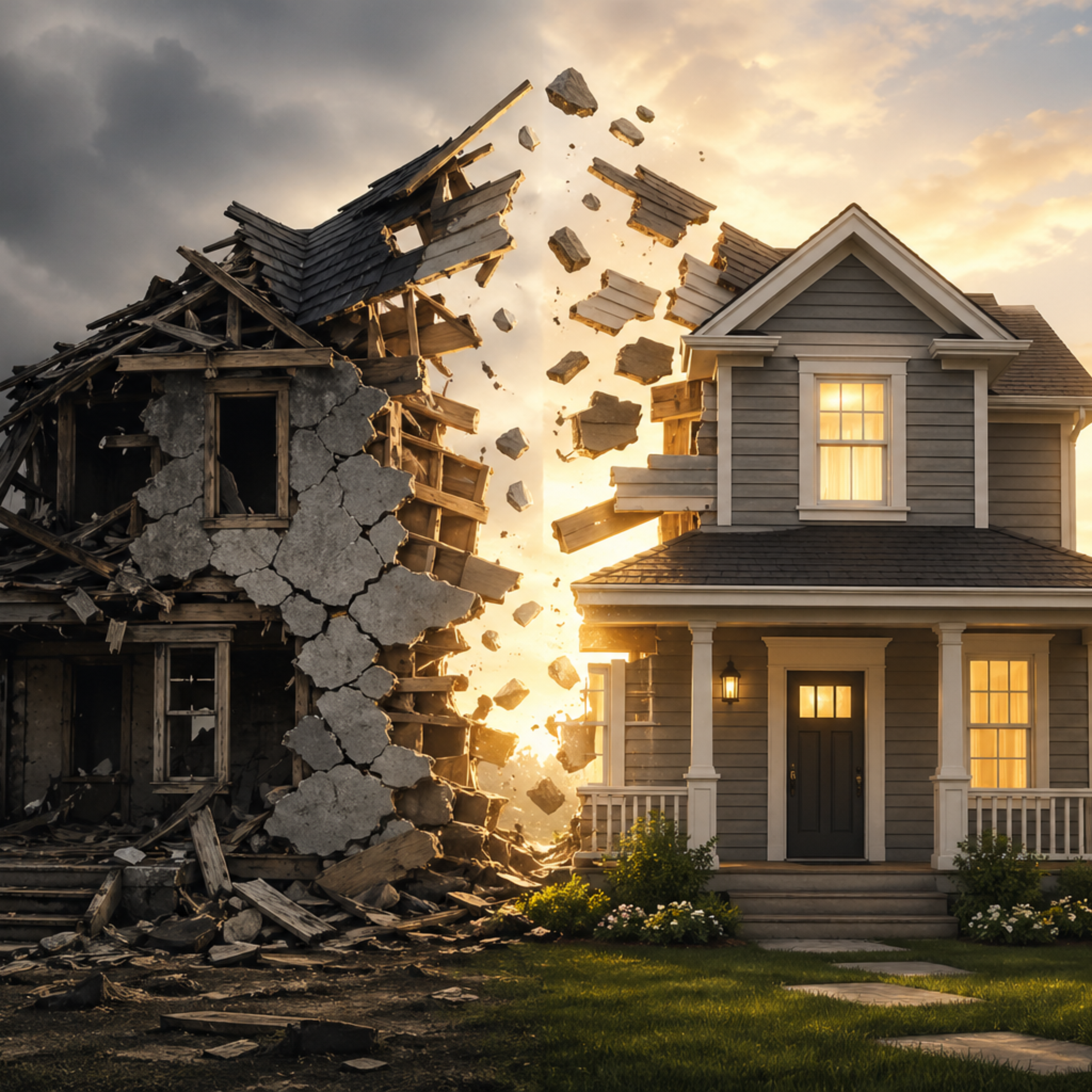 Broken Glass Home artwork