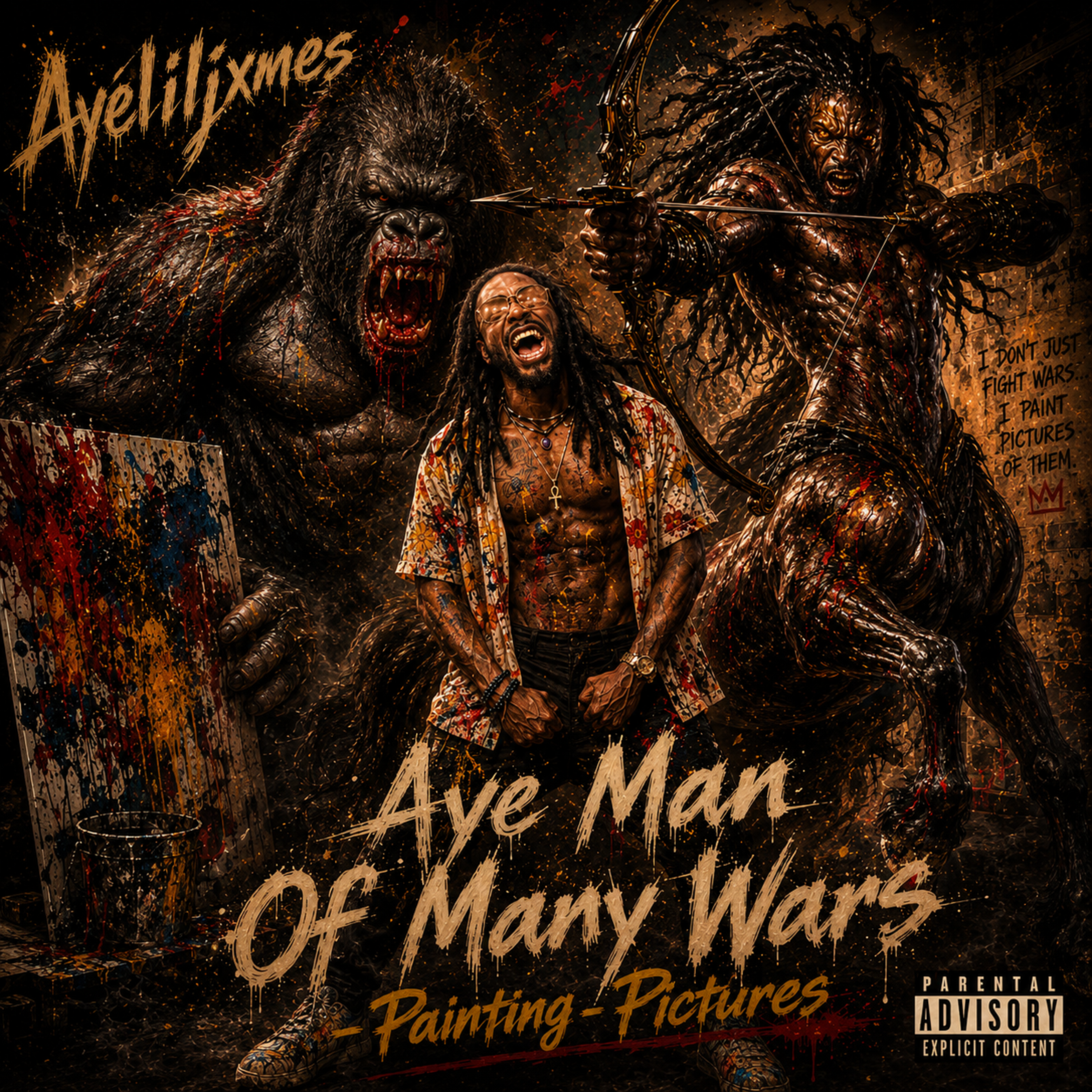 Aye Man Of Many Wars - Painting Pictures by Ayeliljxmes cover art
