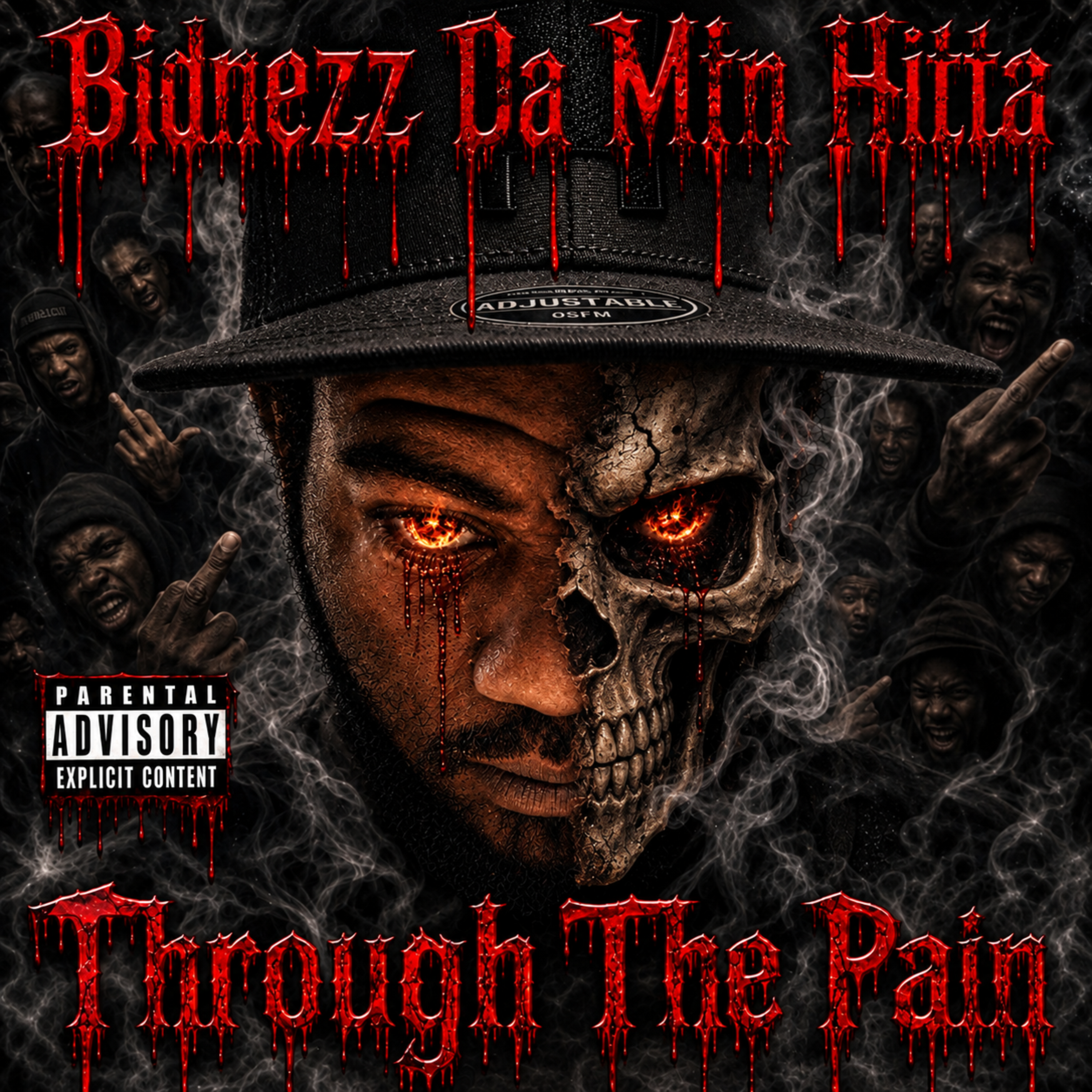 Through The Pain by Bidnezz Da Mfn Hitta cover art