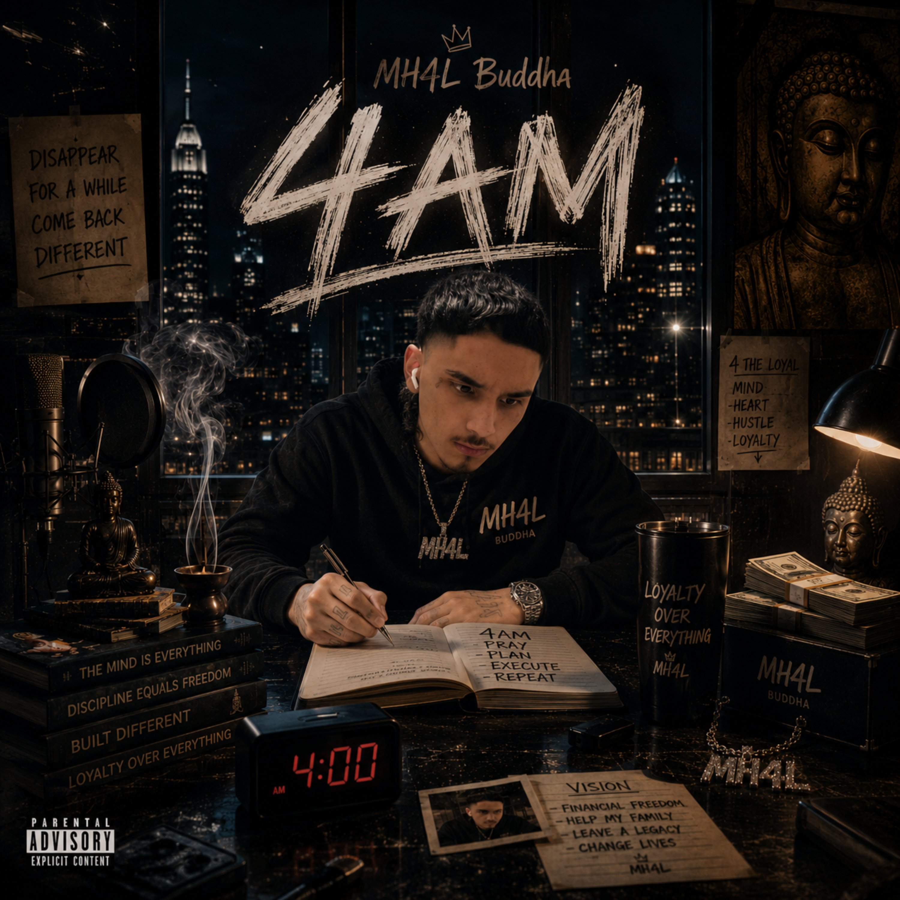 4AM by MH4L Buddha cover art
