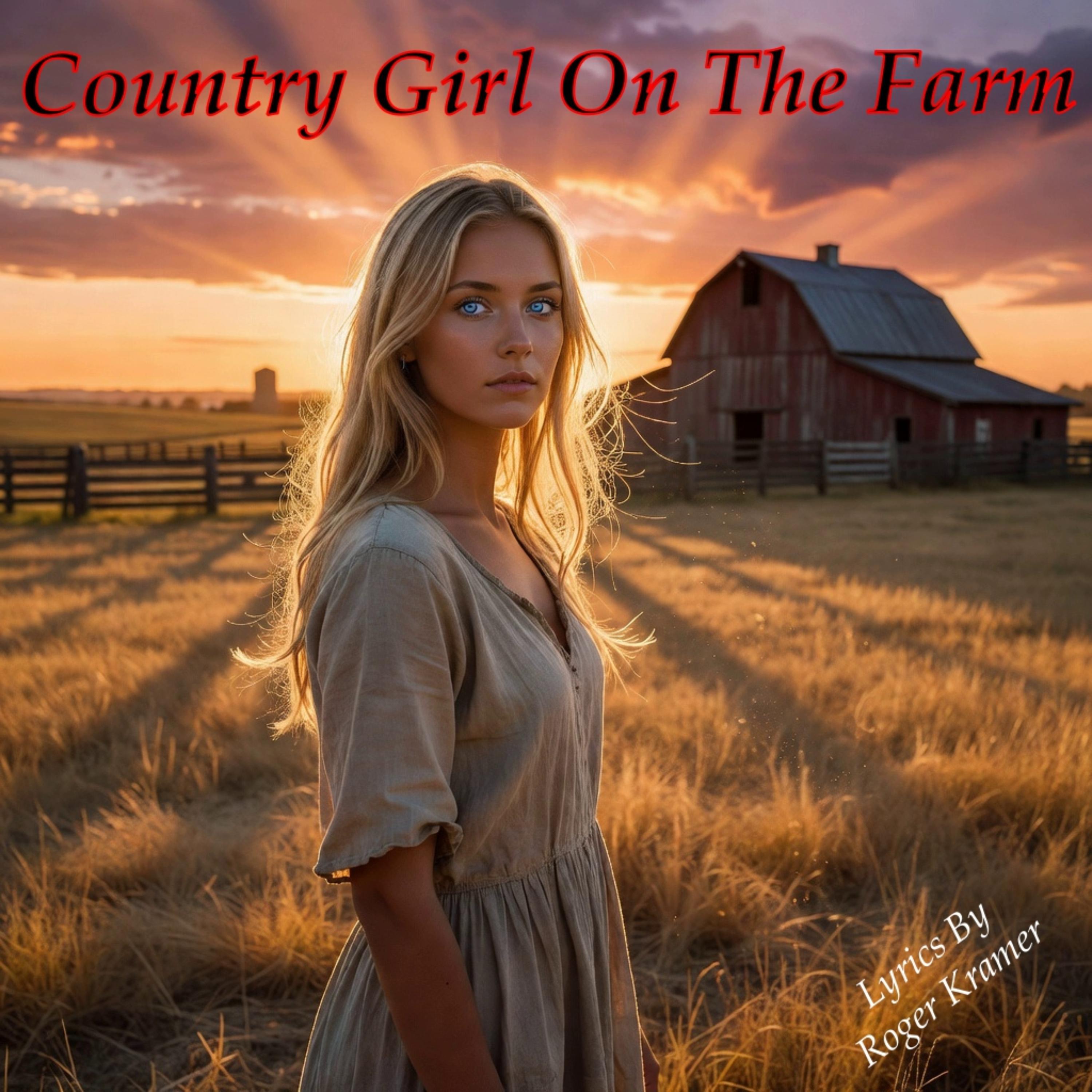 Country Girl On The Farm by Roger Kramer cover art