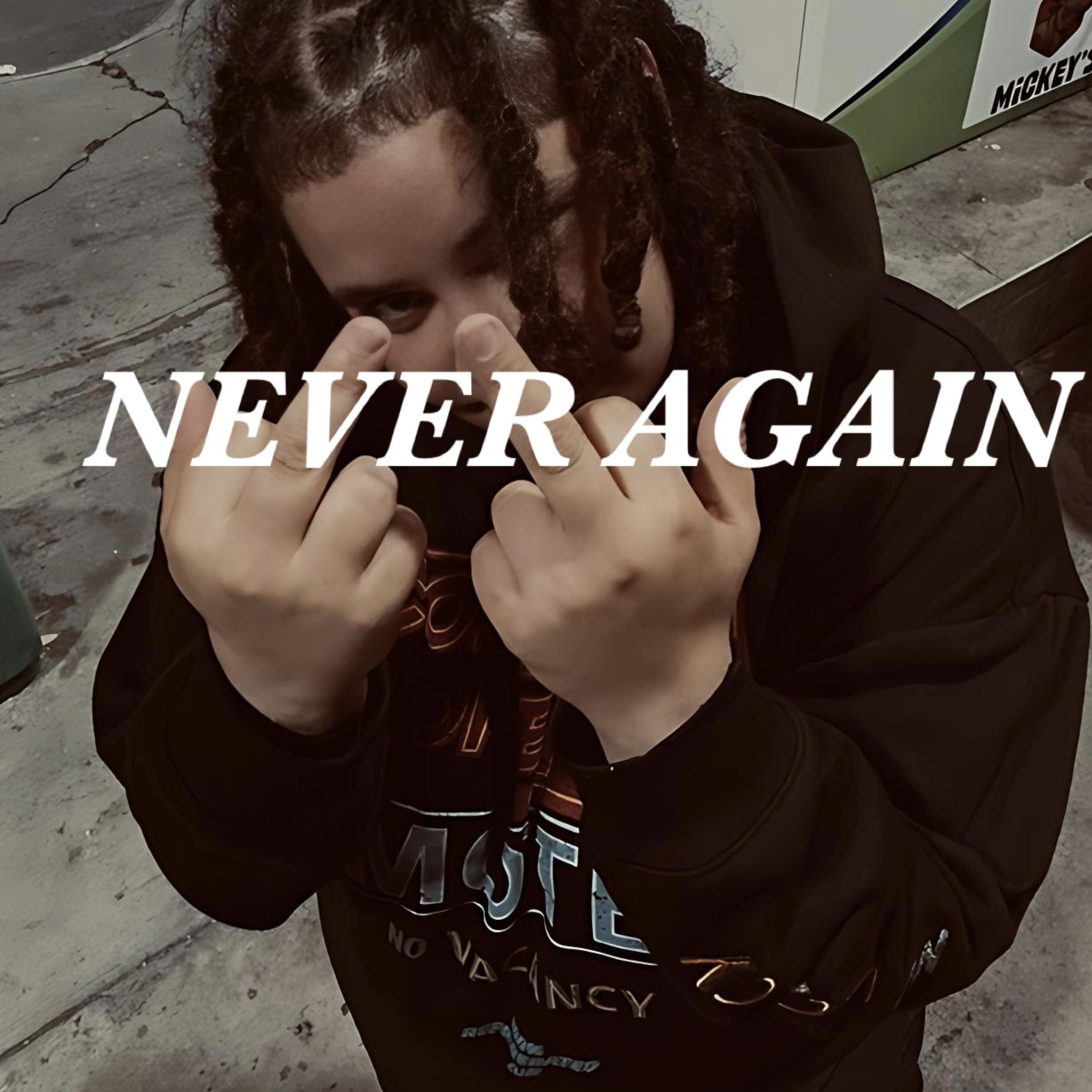 Never Again artwork