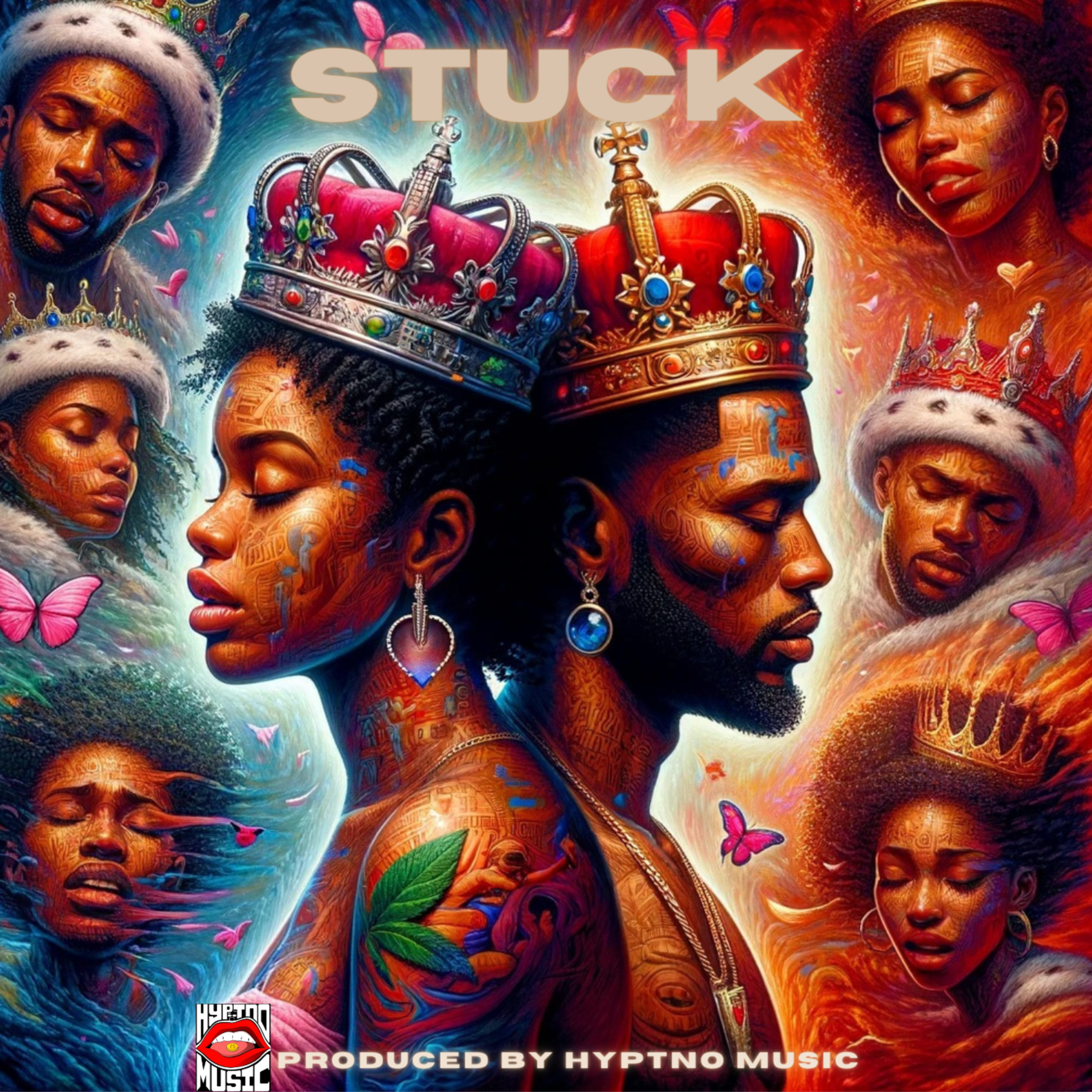Stuck artwork