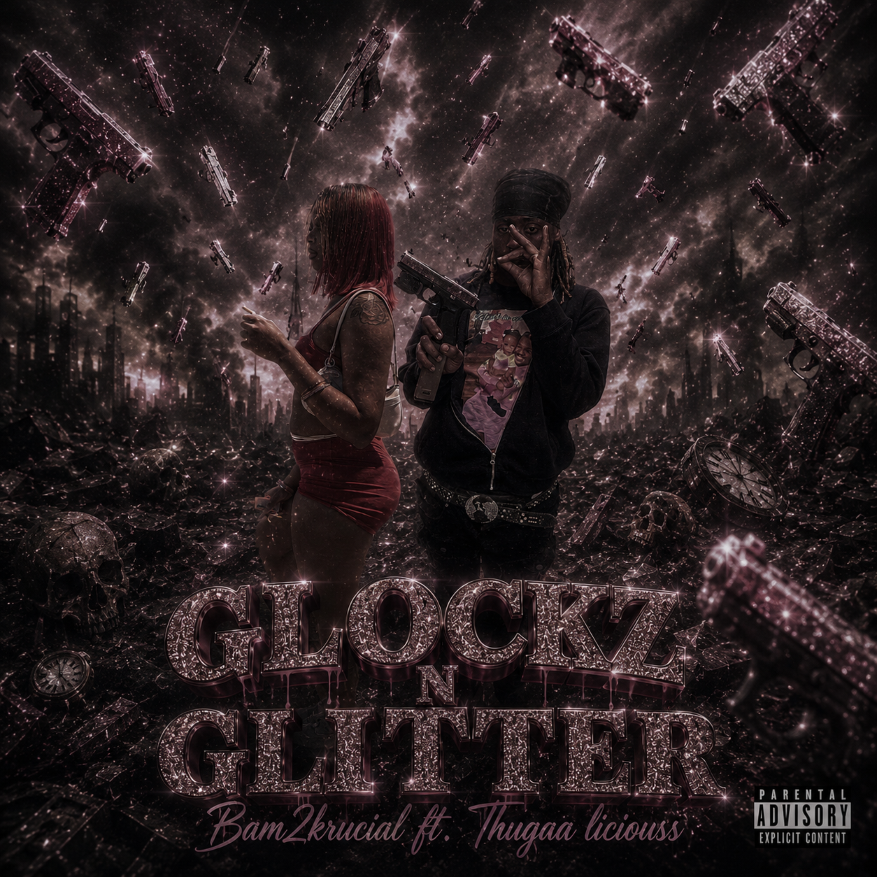 GLOCKZ N GLITTER by bam2Krucial cover art
