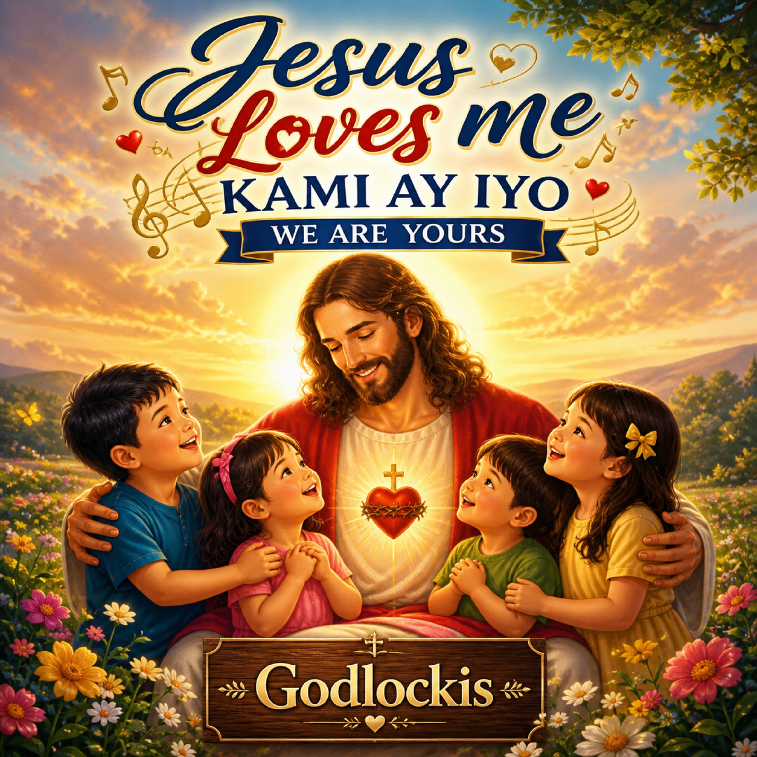 Jesus Loves me KAMI AY IYO WE ARE YOURS artwork