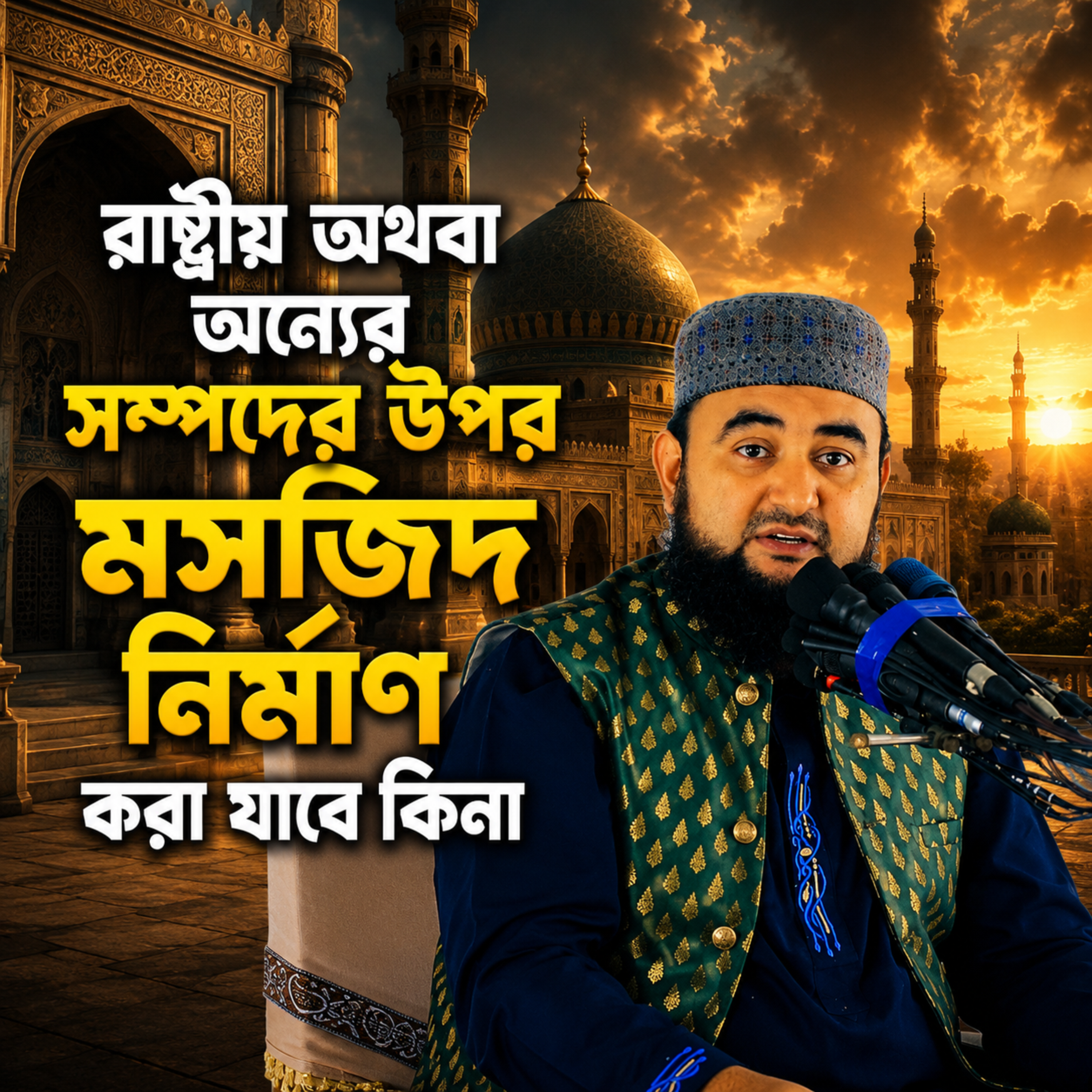 রাষ্ট্রীয় অথবা অন্যের সম্পদের উপর মসজিদ নির্মাণ করা যাবে কি by Hafizur Rahman Siddique cover art