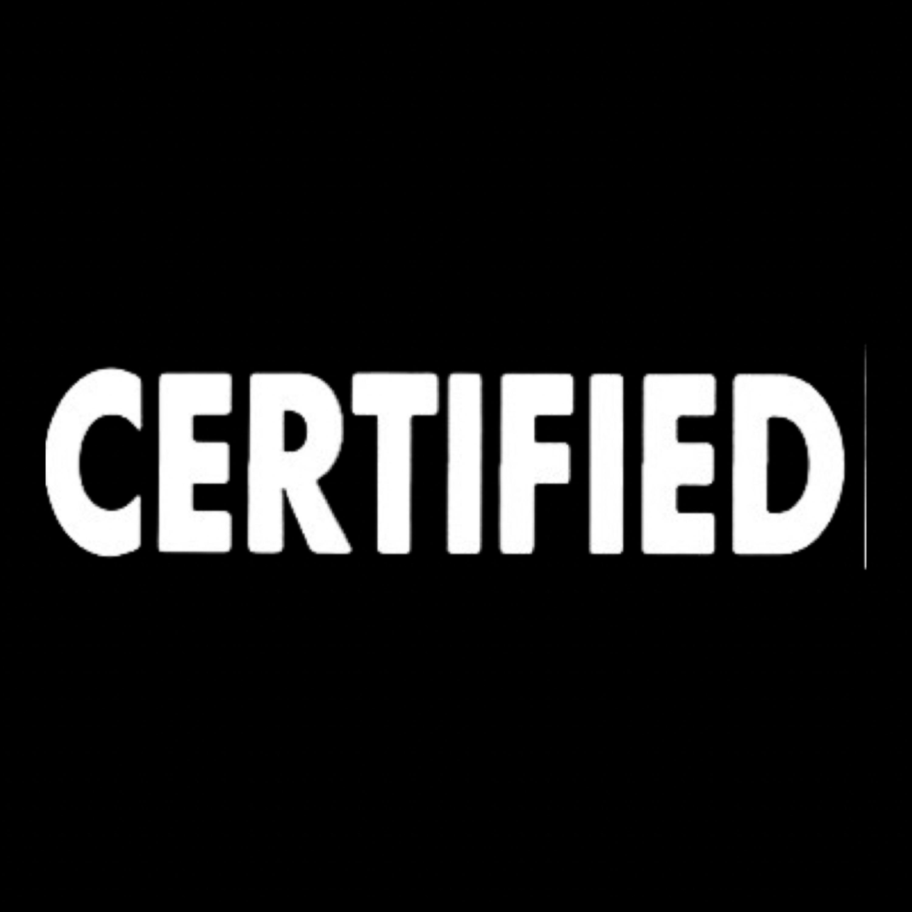 CERTIFIED artwork