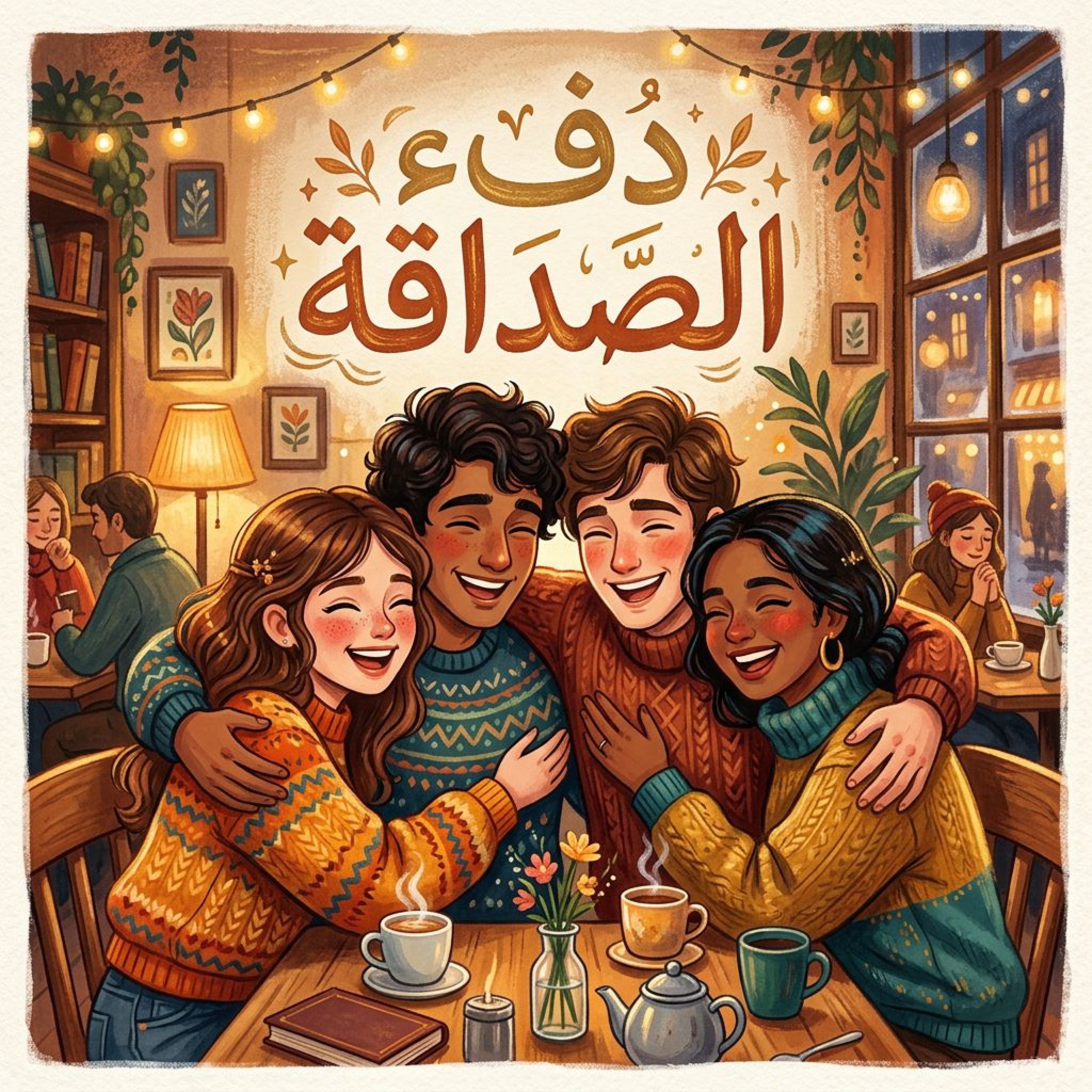 دفء الصداقة by Lunbi cover art