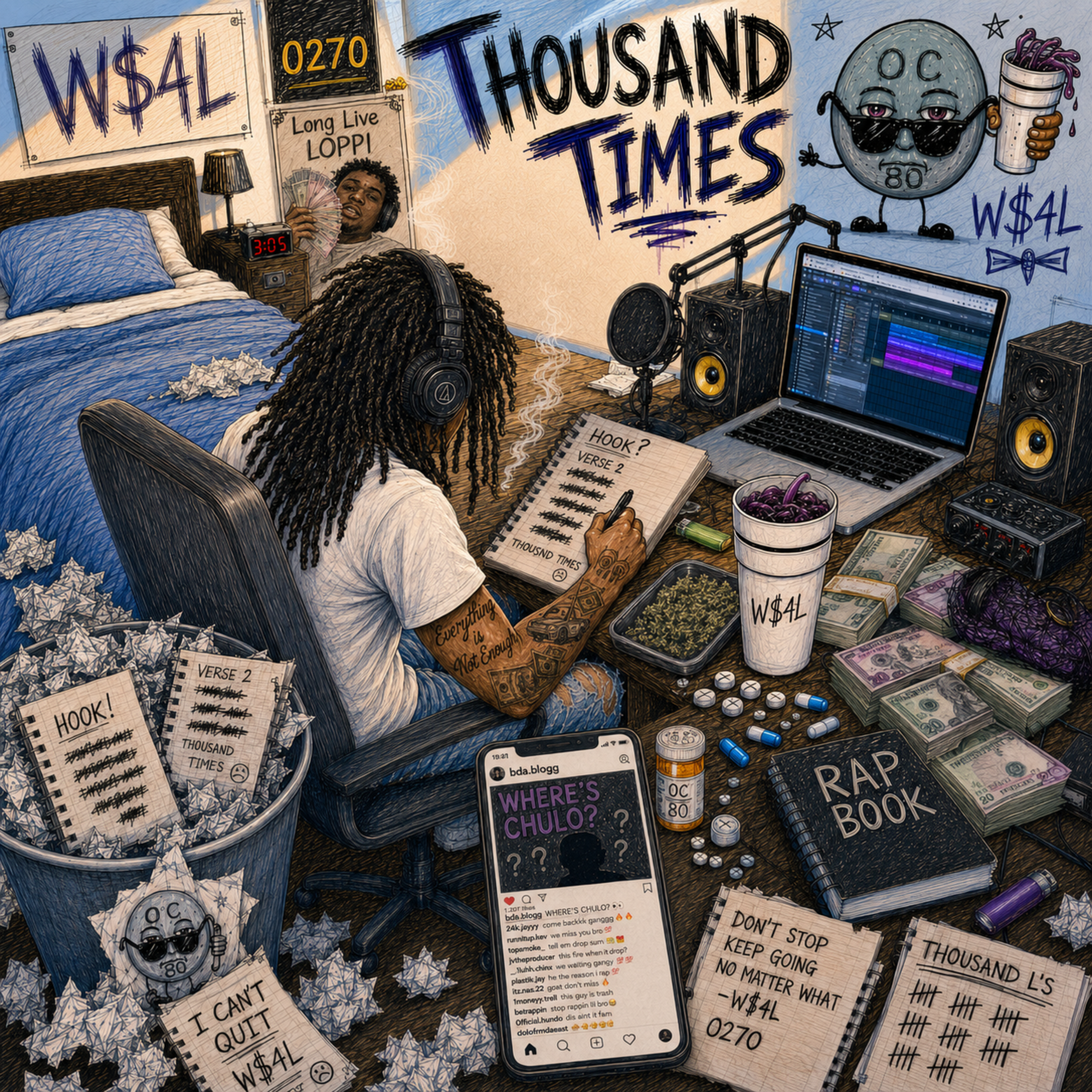 Thousand Times by $tb chulo cover art