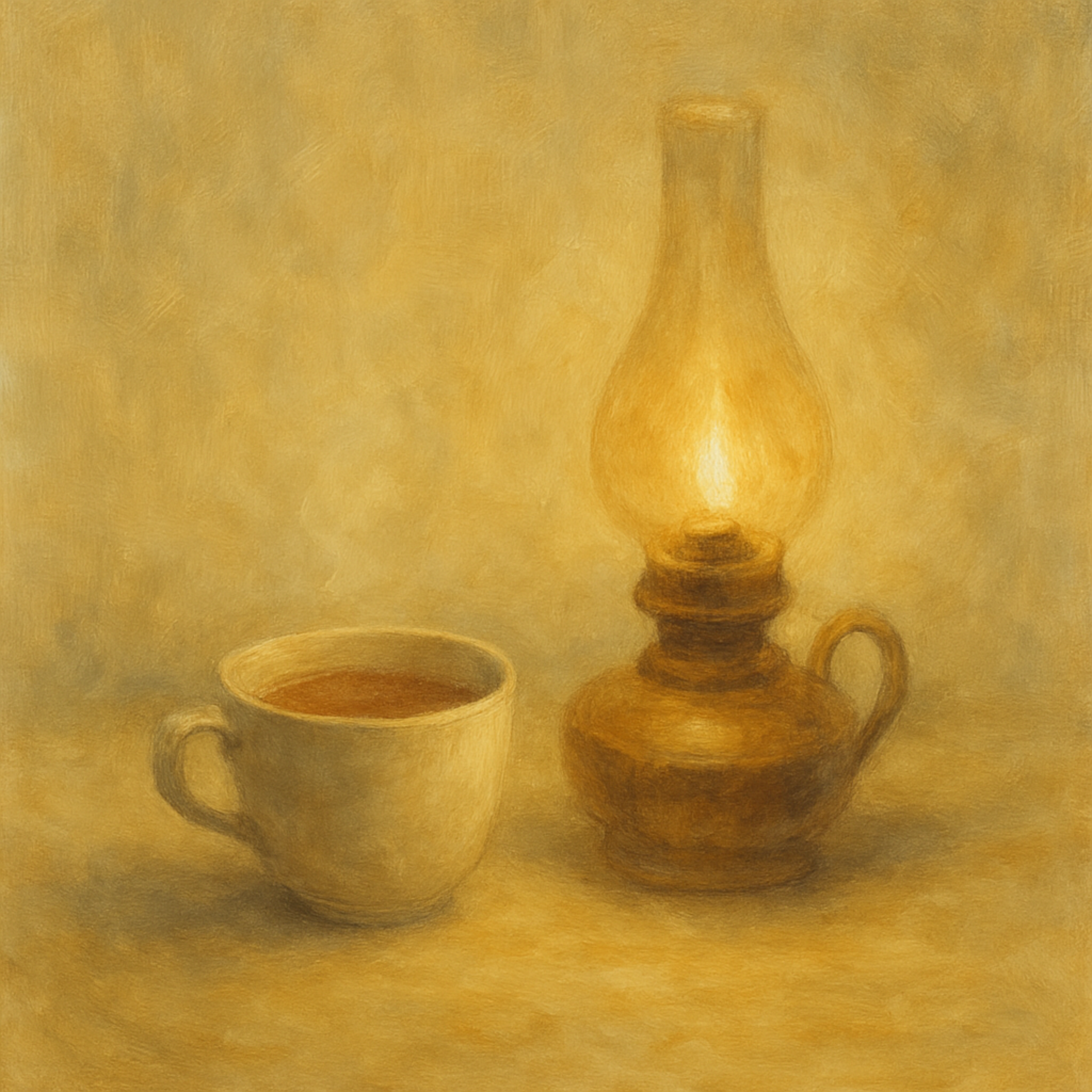 一盏灯，一杯茶 artwork