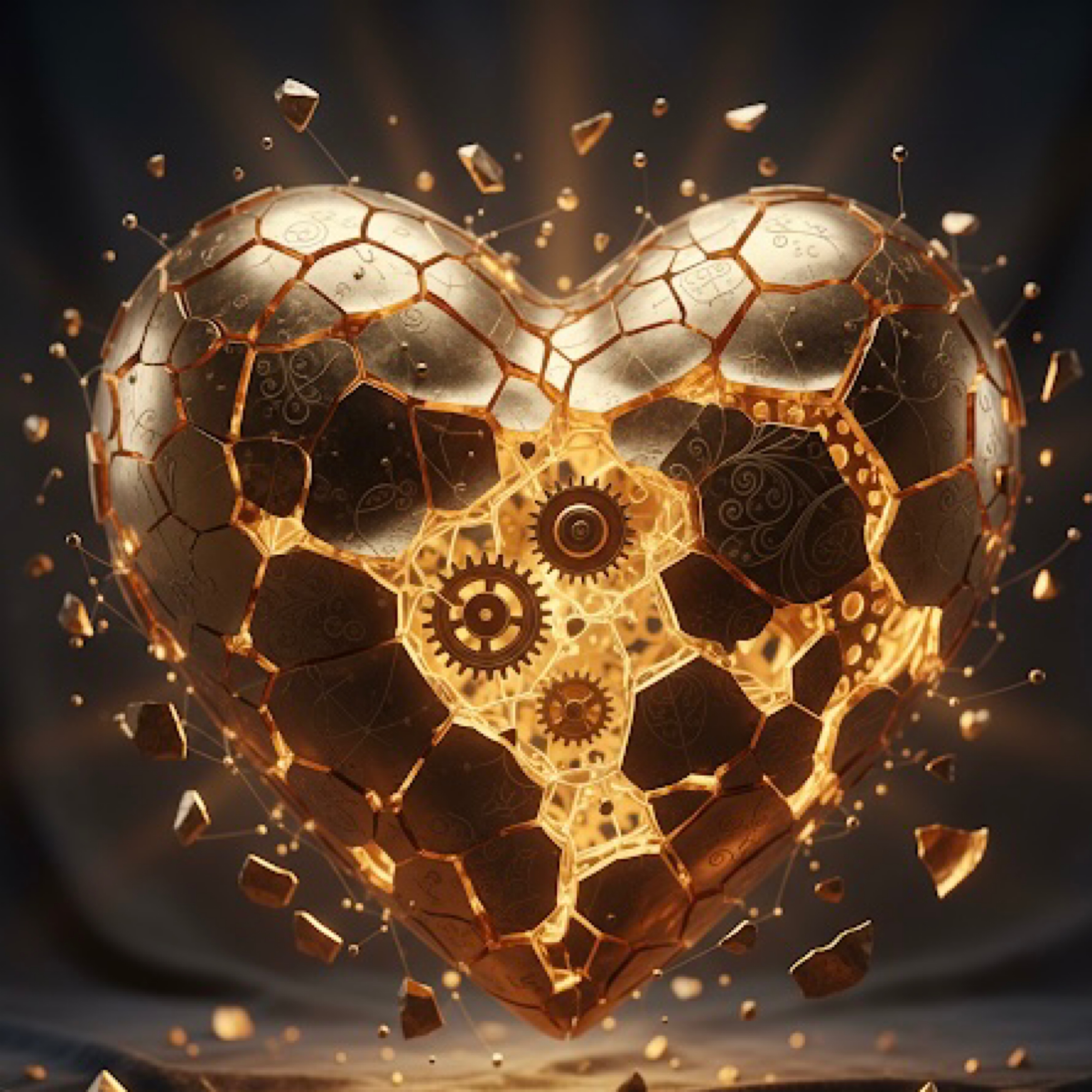 Golden artwork