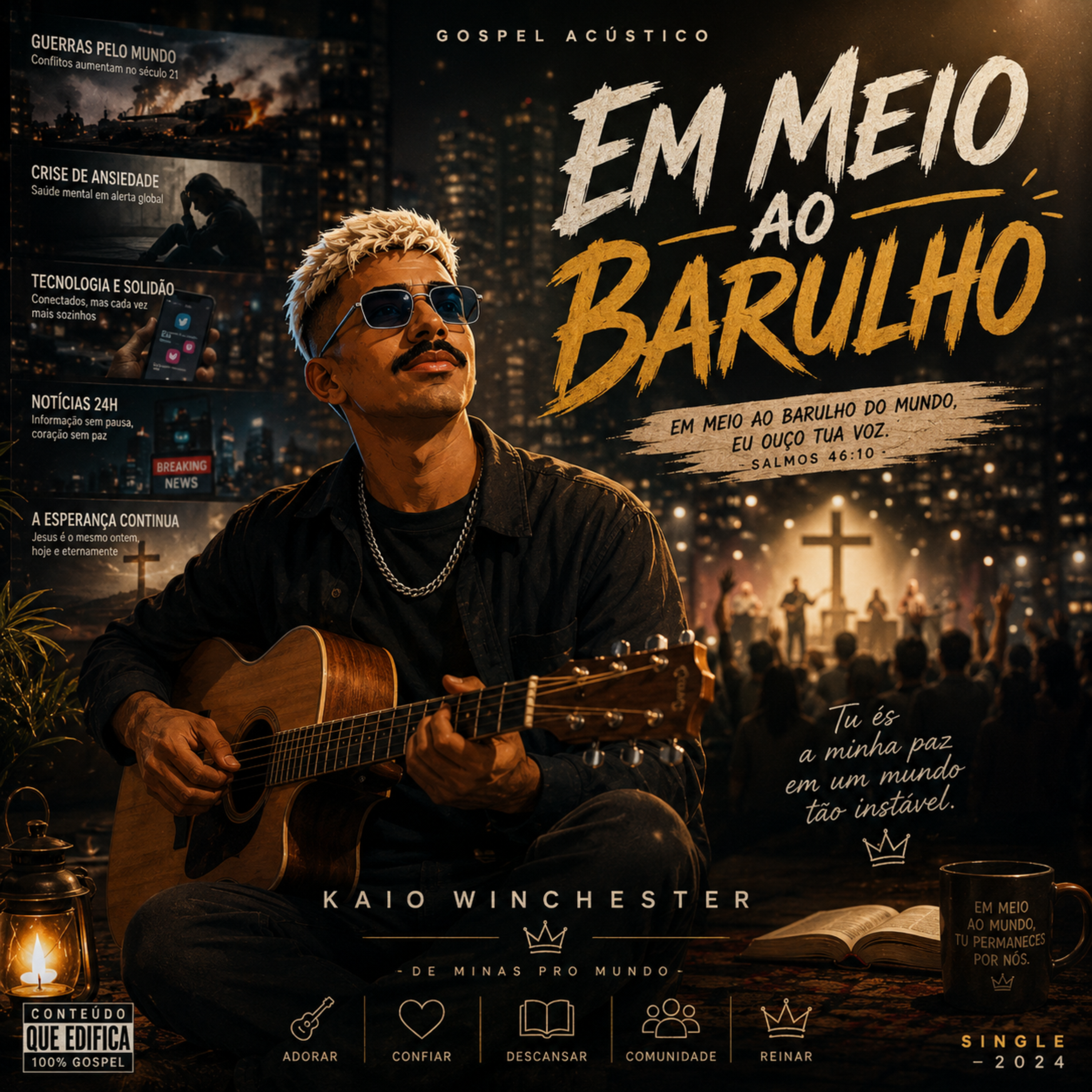 Em meio ao barulho by Kaio Winchester cover art