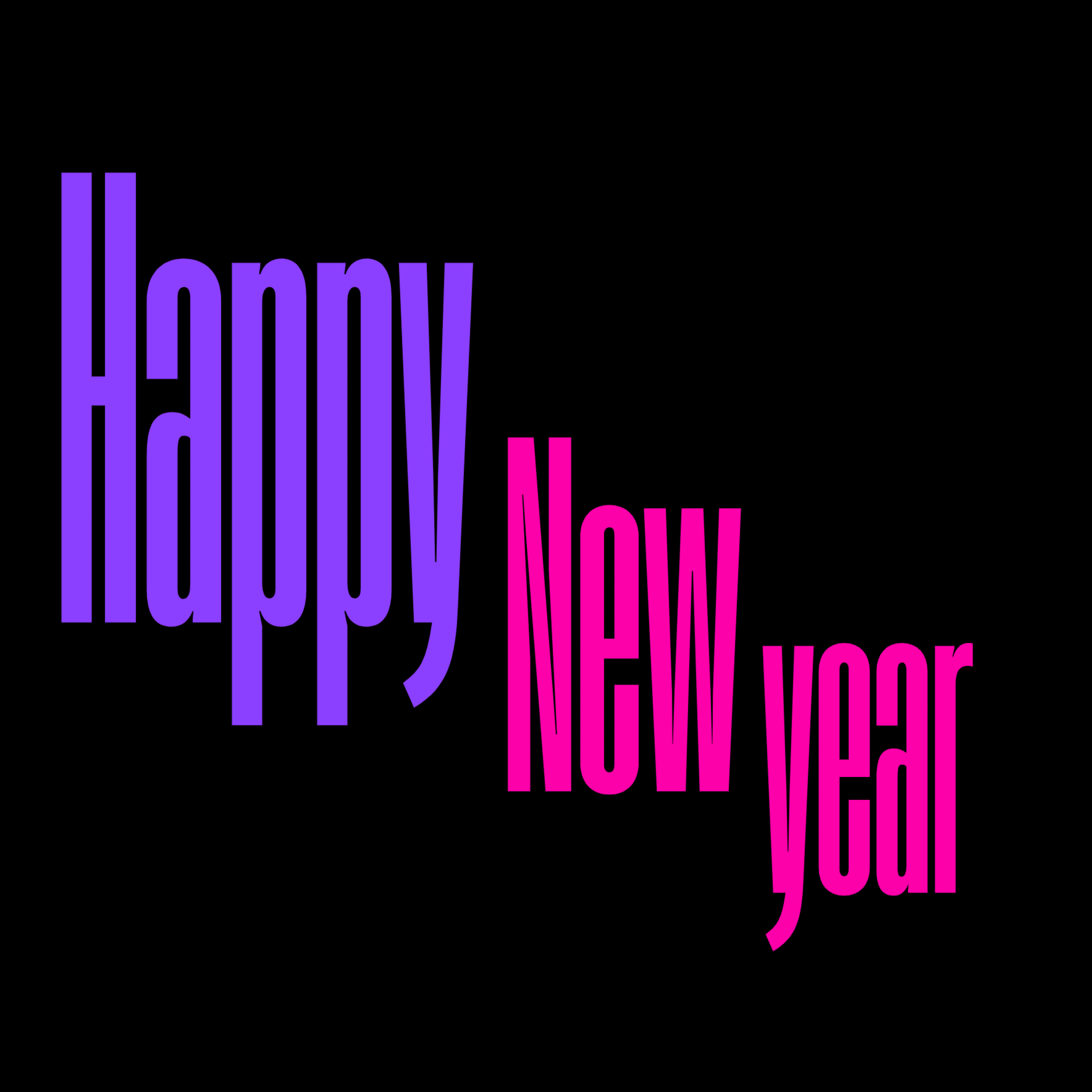 Happy New year artwork