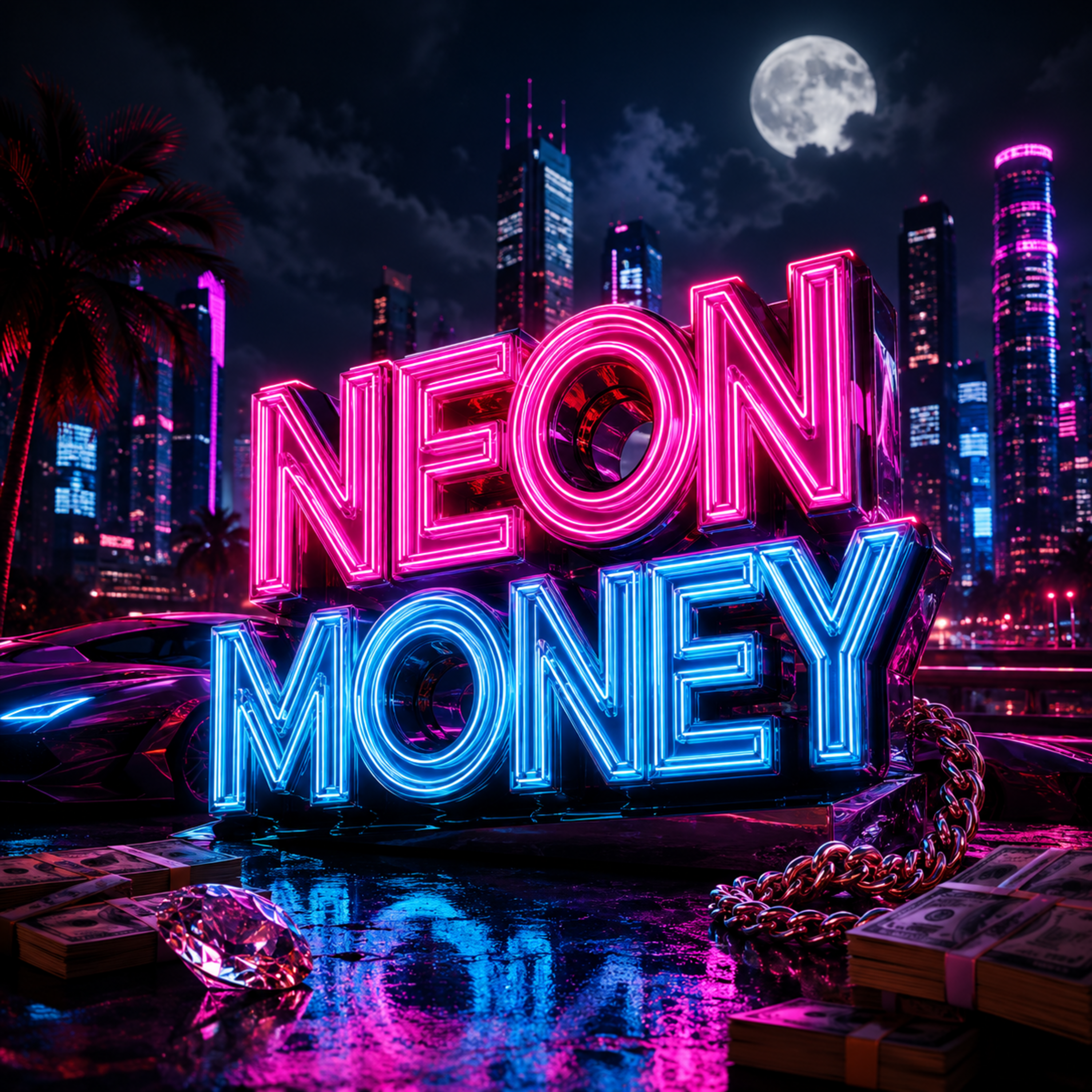 Neon Money by Roshan Wishwajith cover art