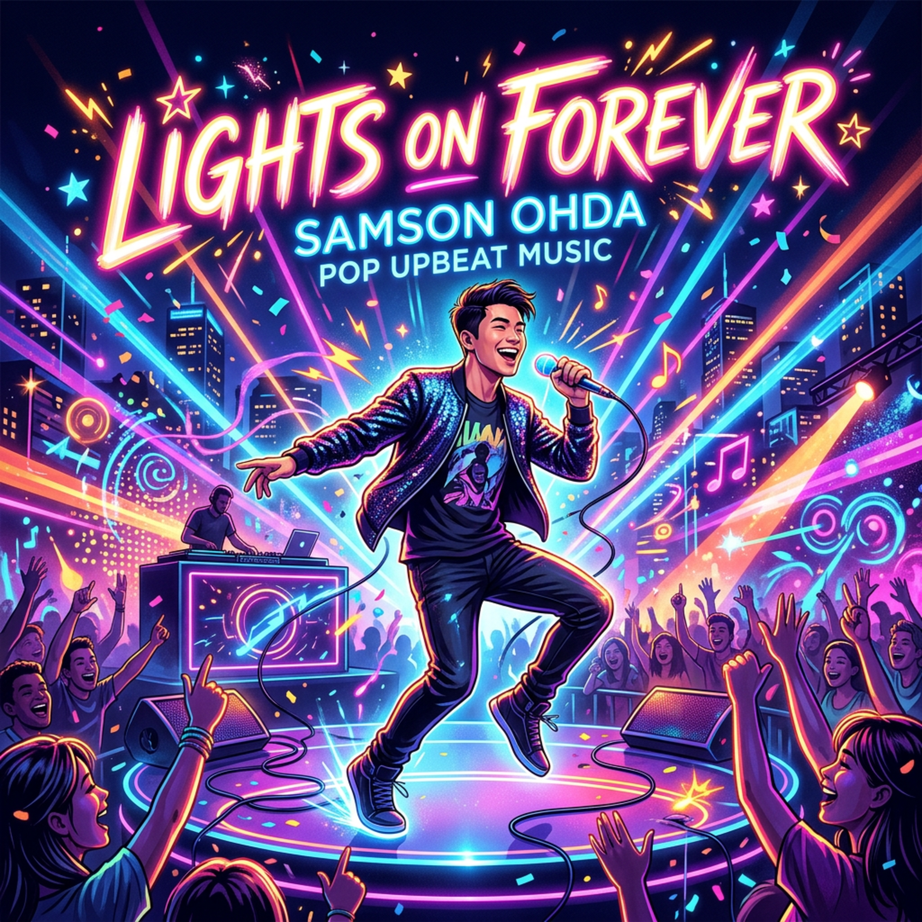 Lights On Forever by Samson Ohda  cover art