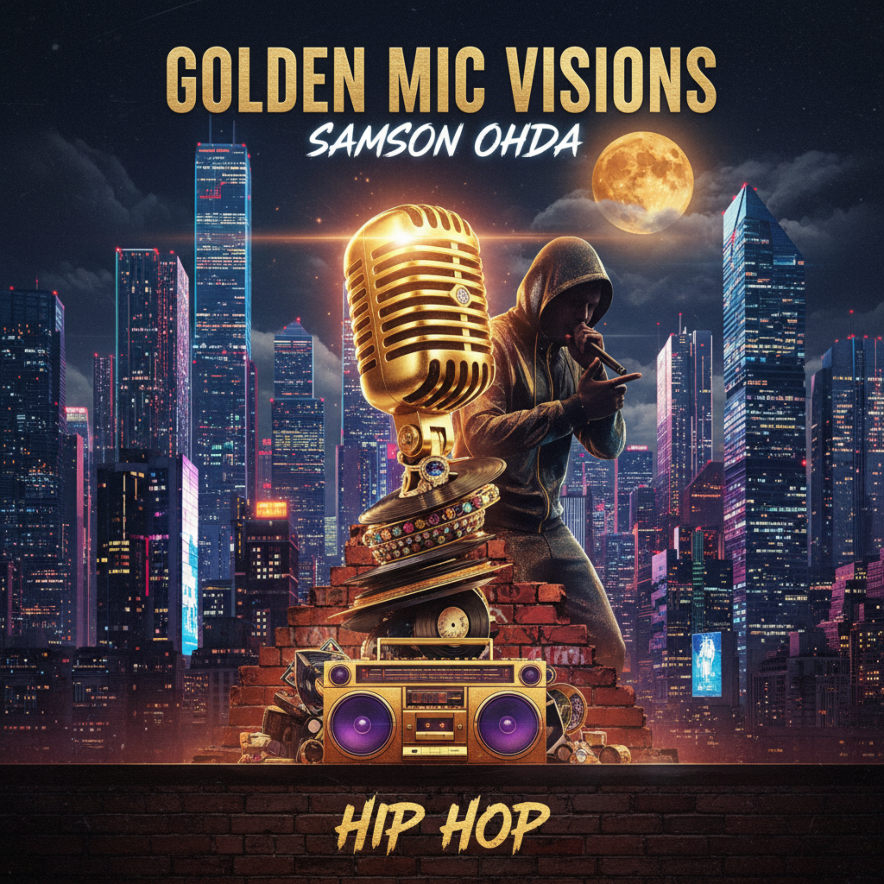 Golden Mic Visions by Samson Ohda  cover art