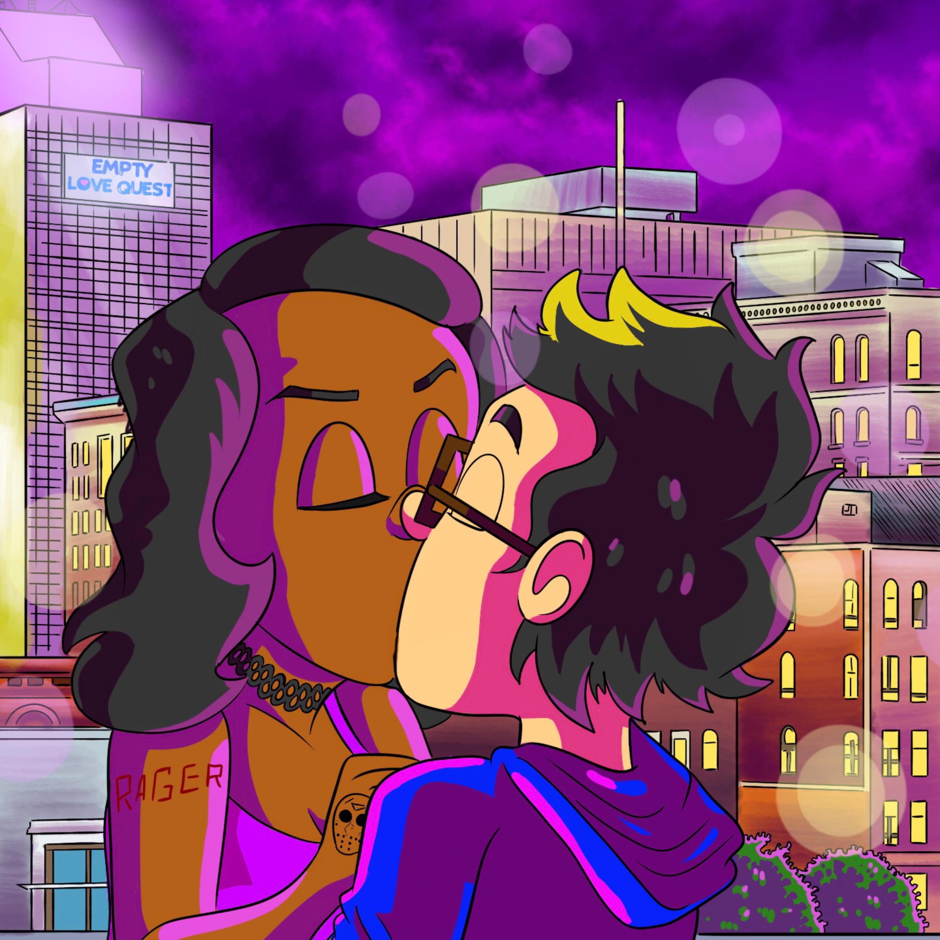 Purple artwork