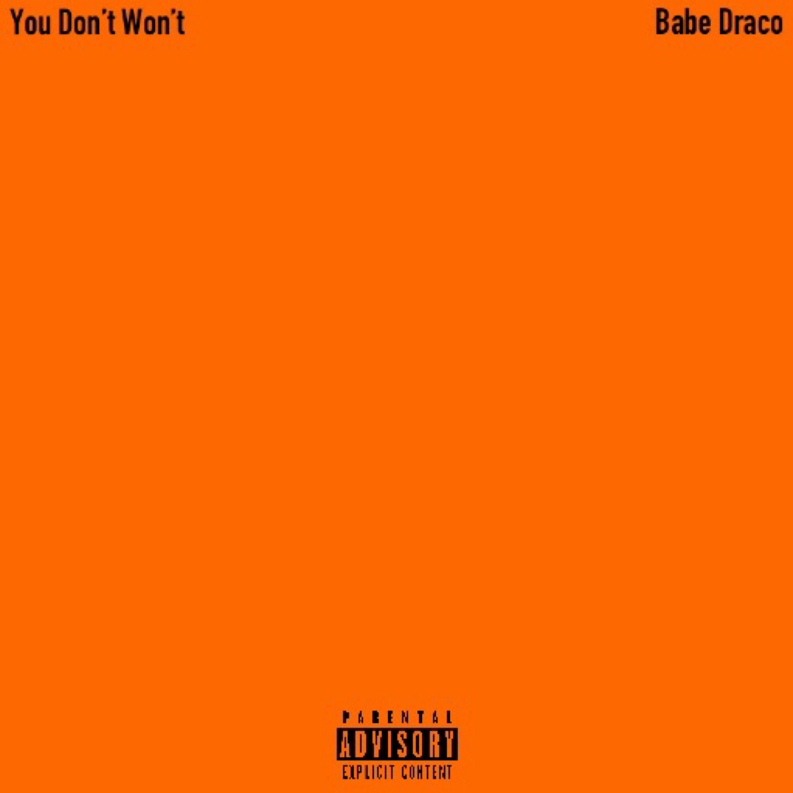 You Don’t Won’t artwork