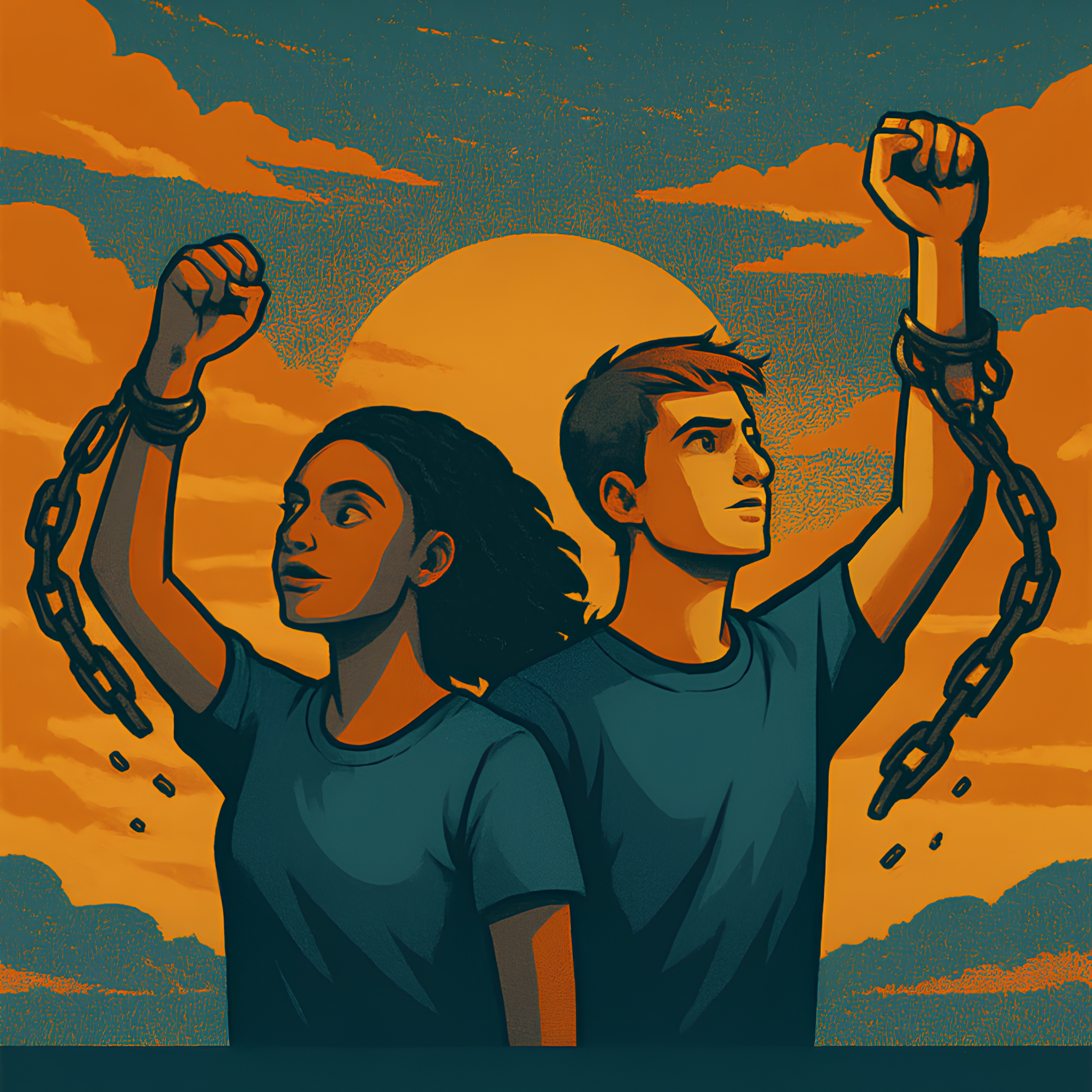 Break these chains artwork