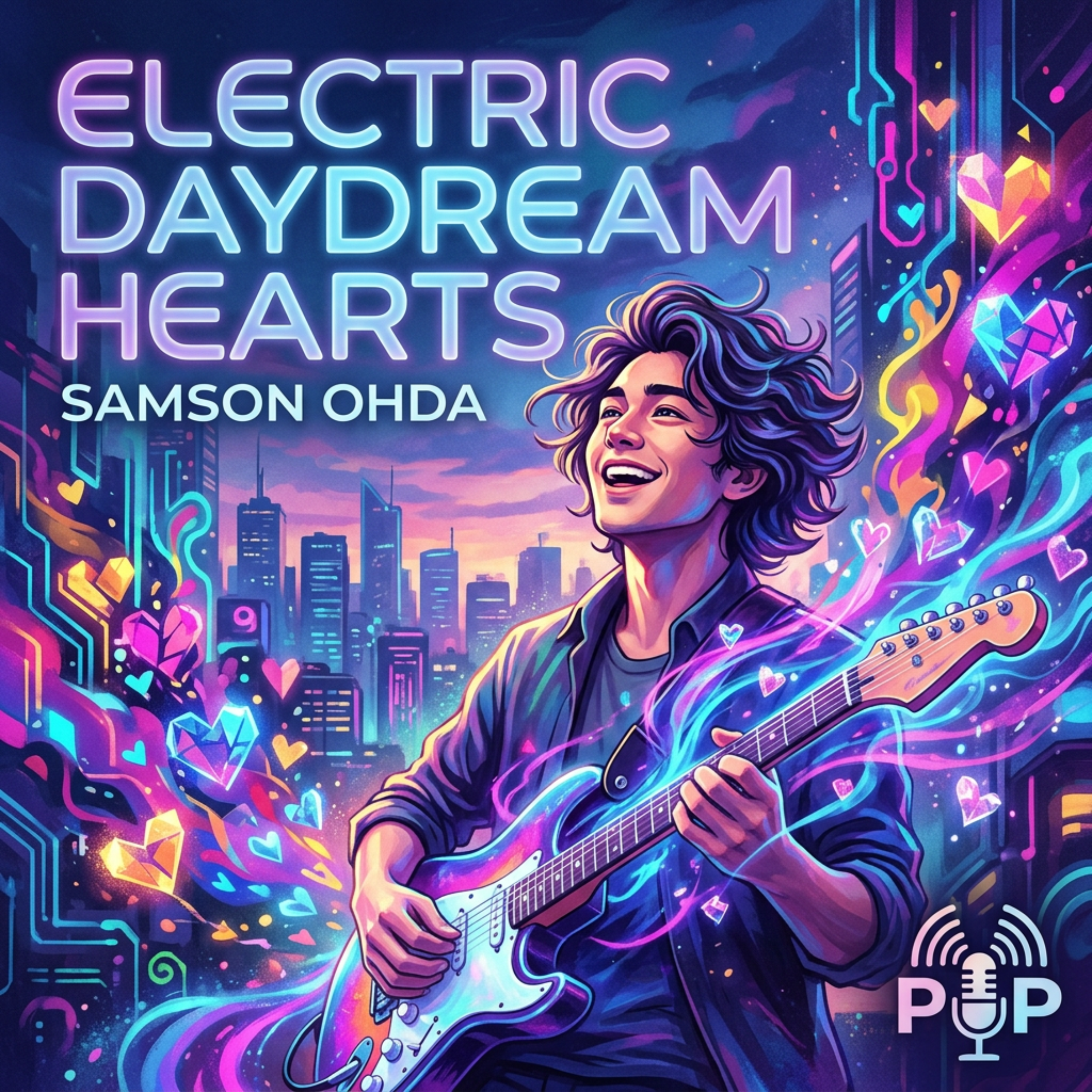 Electric Daydream Hearts by Samson Ohda  cover art