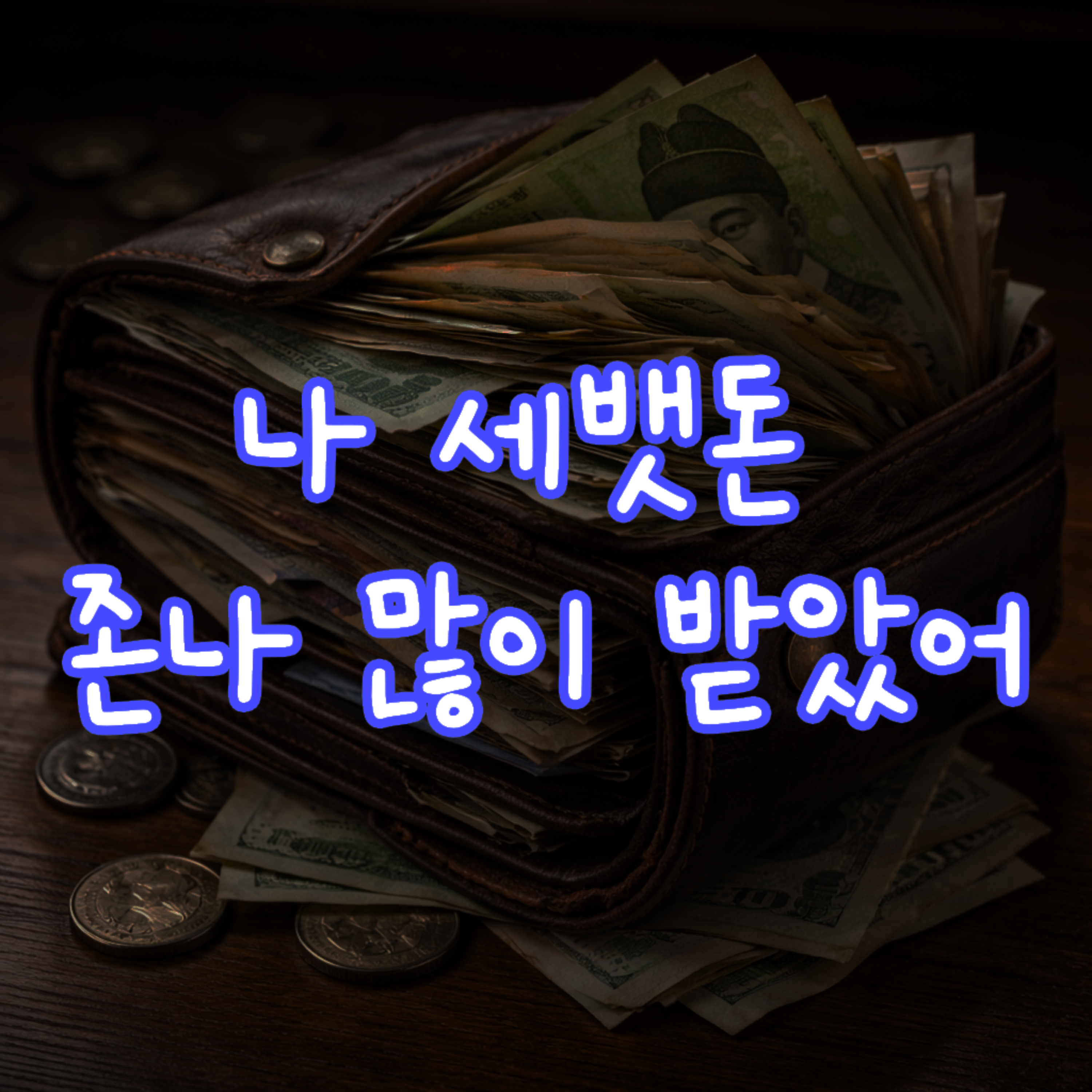 나 세뱃돈 존나 많이 받았어 artwork