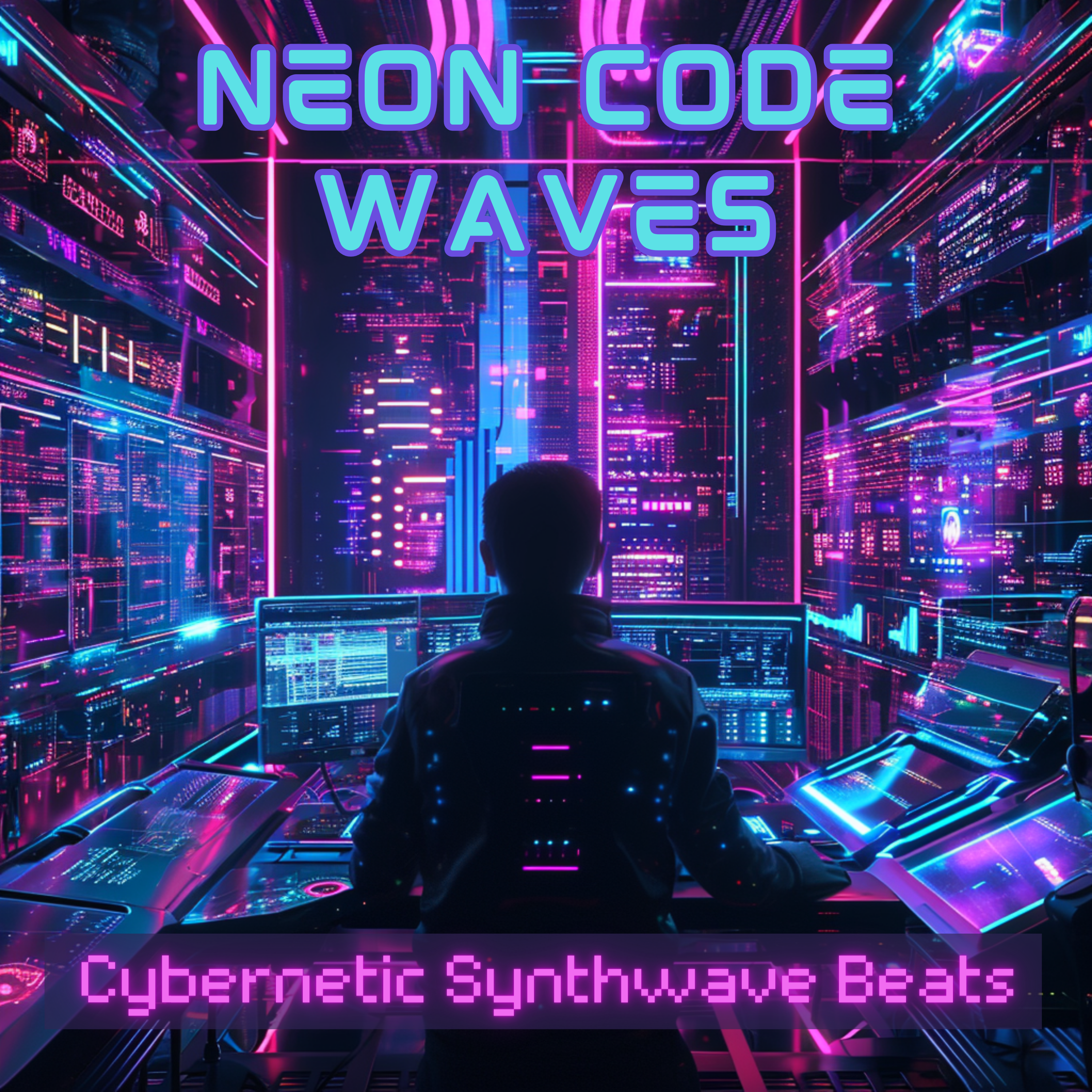 Neon Code Waves artwork
