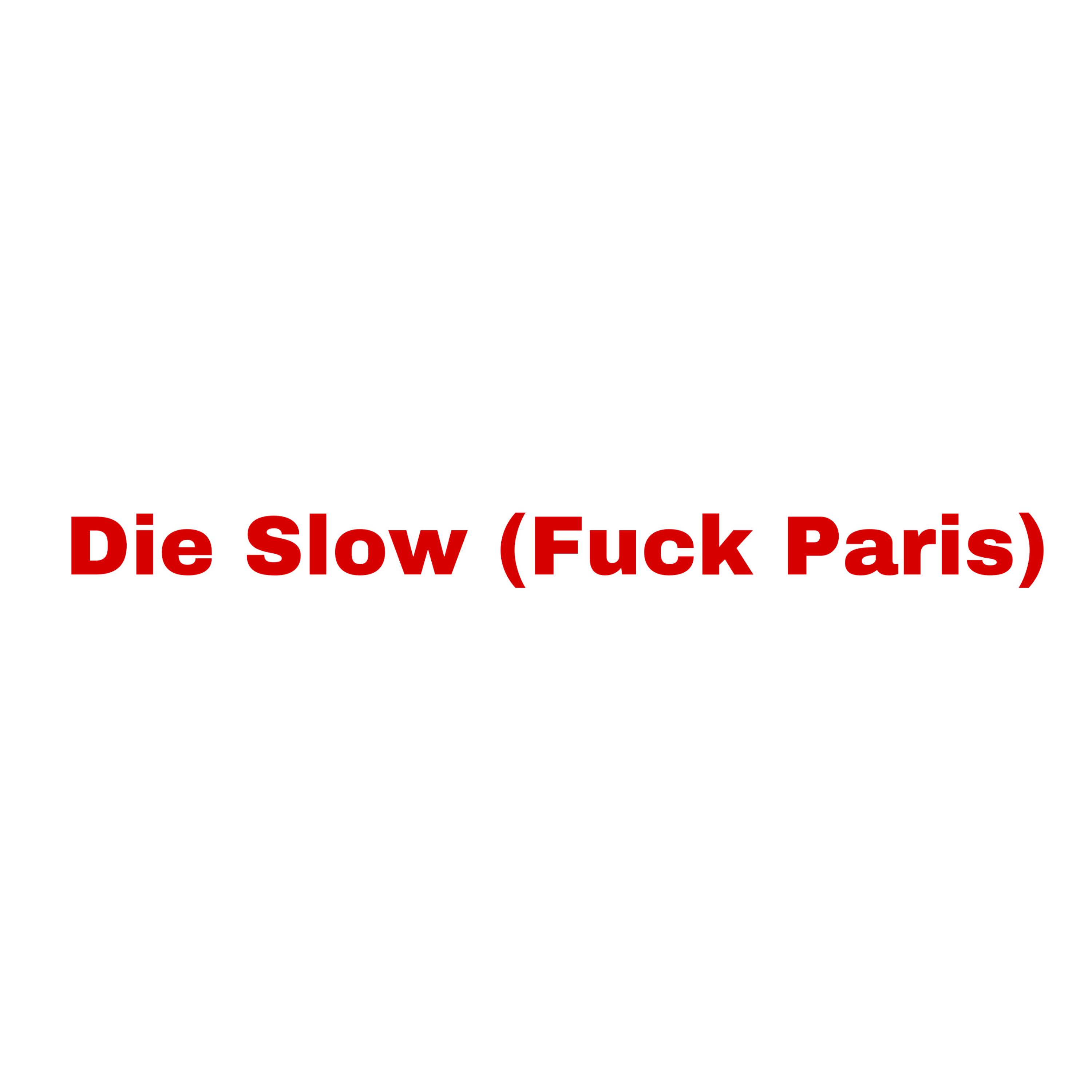 Die Slow (Fuck Paris) artwork