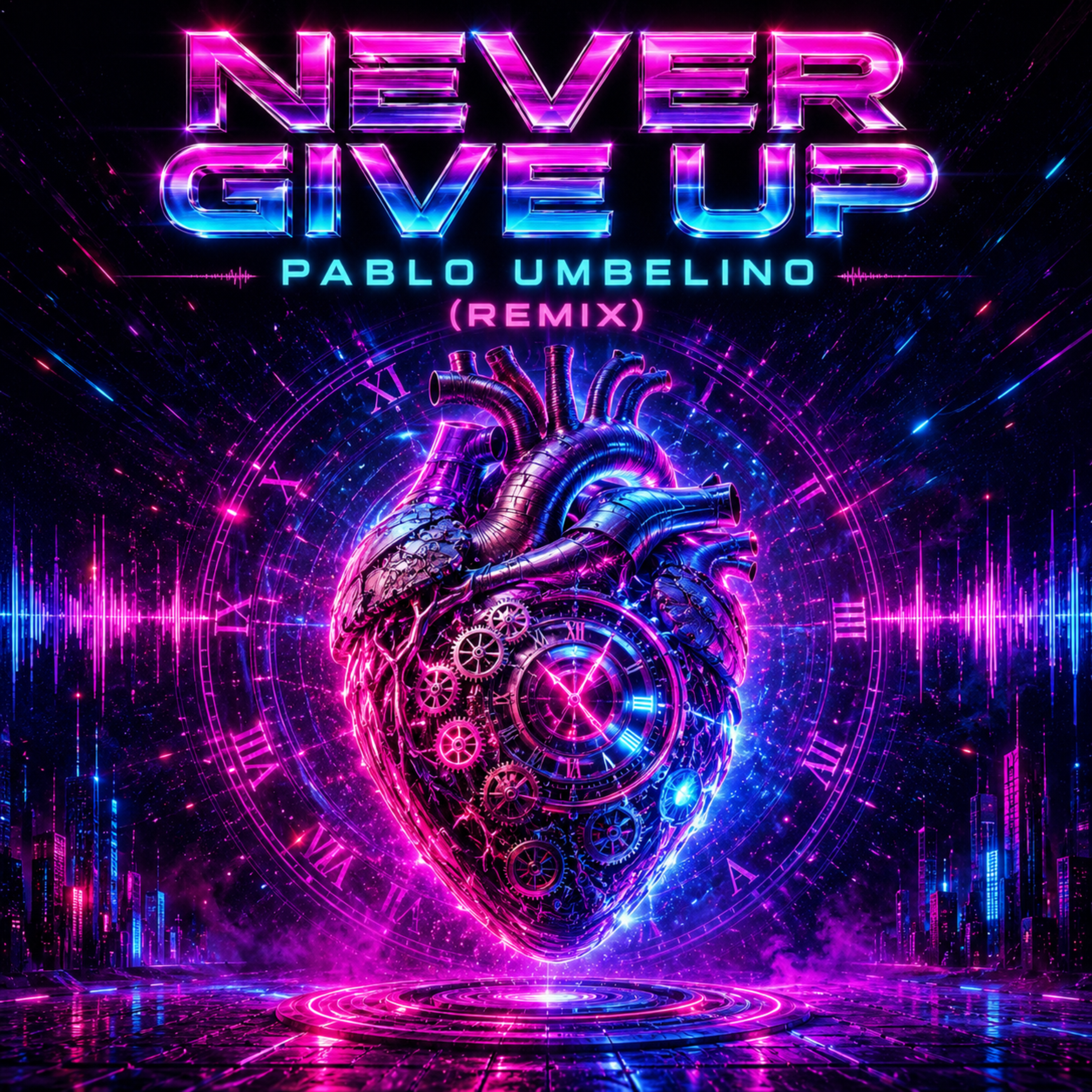 NEVER GIVE UP - DELUX REMIX by Pablo Umbelino cover art