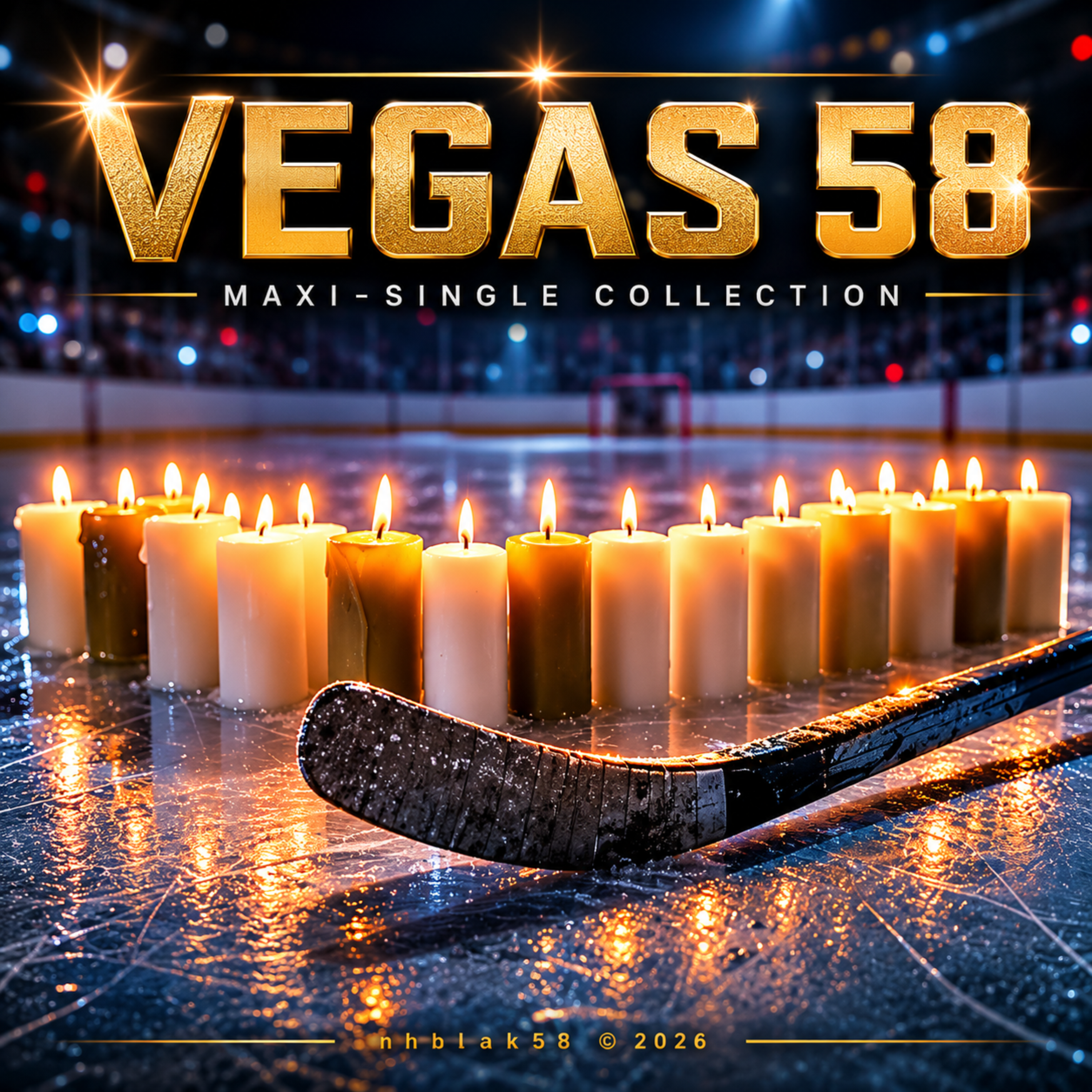 VEGAS 58: THE TRIBUTE SONG COLLECTION (2026) by nhlblak58 @RISE UP Media cover art