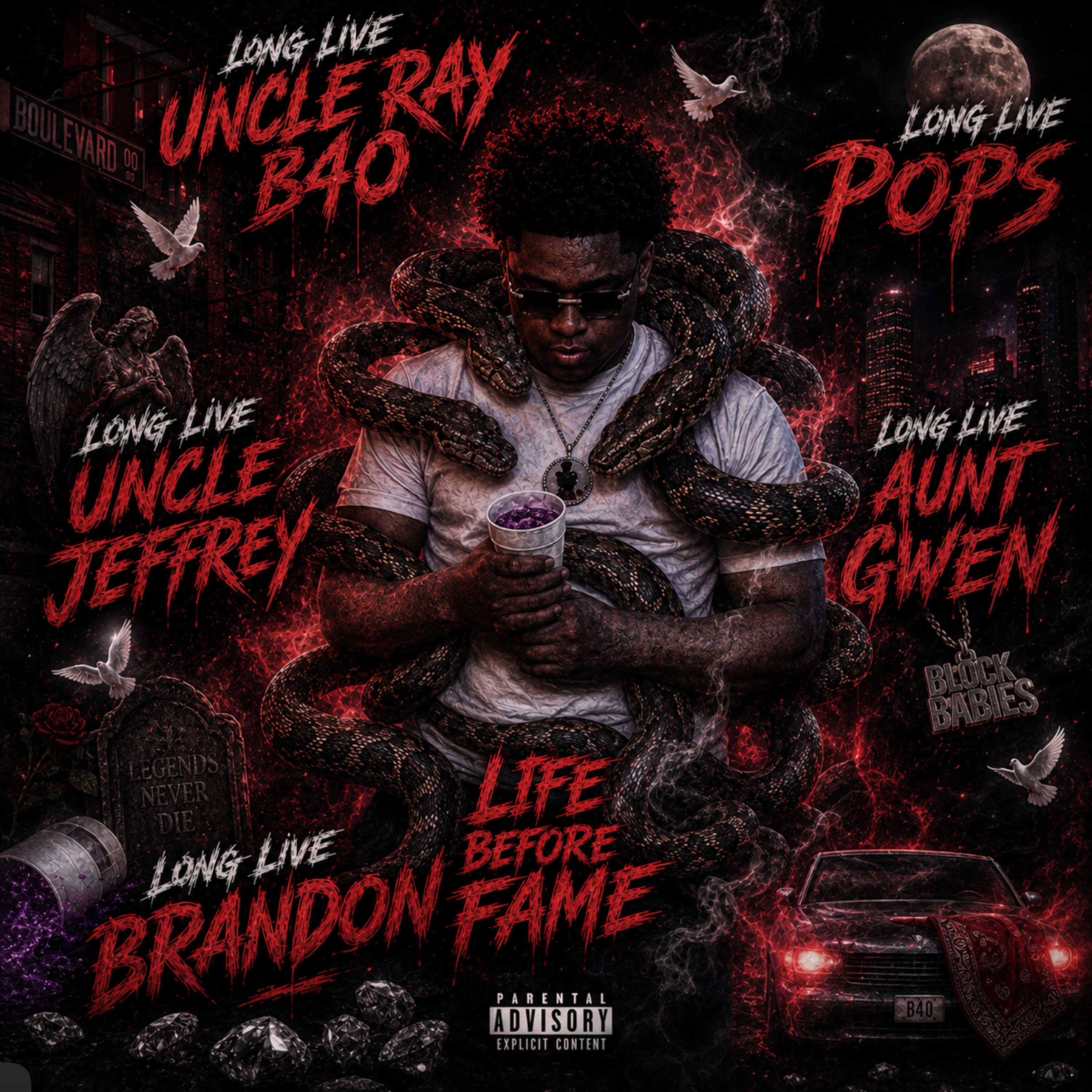 LIFE BEFORE FAME by ALL FAMILY NO FRIENDS cover art