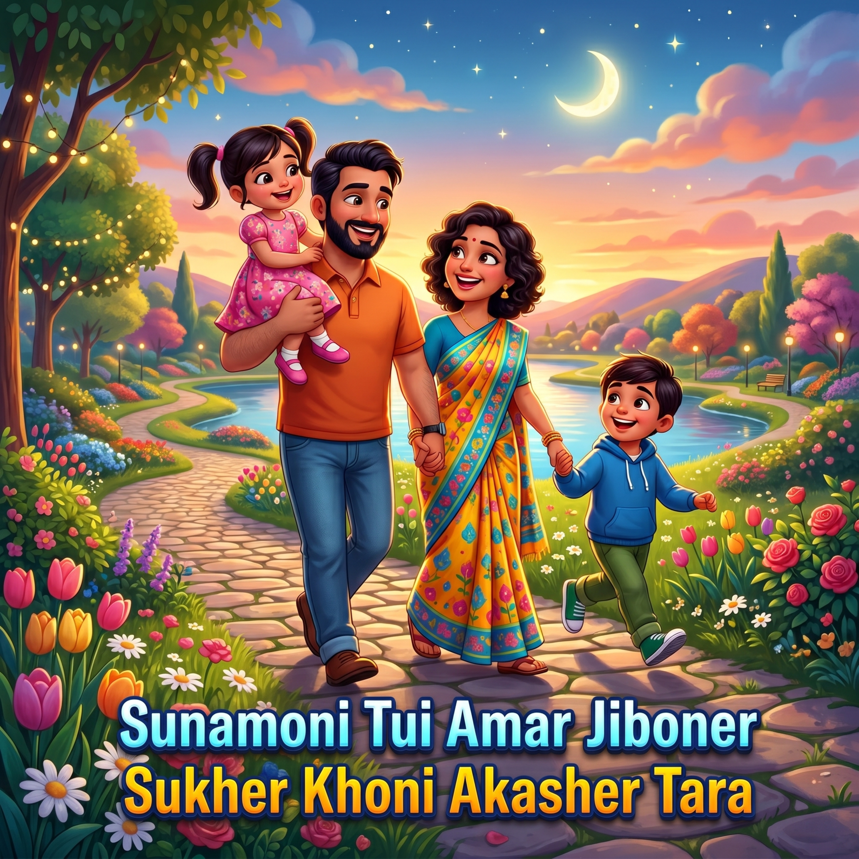 সোনামণি তুই হলি আমার জীবনের সুখের খনি আকাশের তারা Sunamoni Tui Amar Jiboner Sukher Khoni Akasher Tara by Mubin TusHar cover art