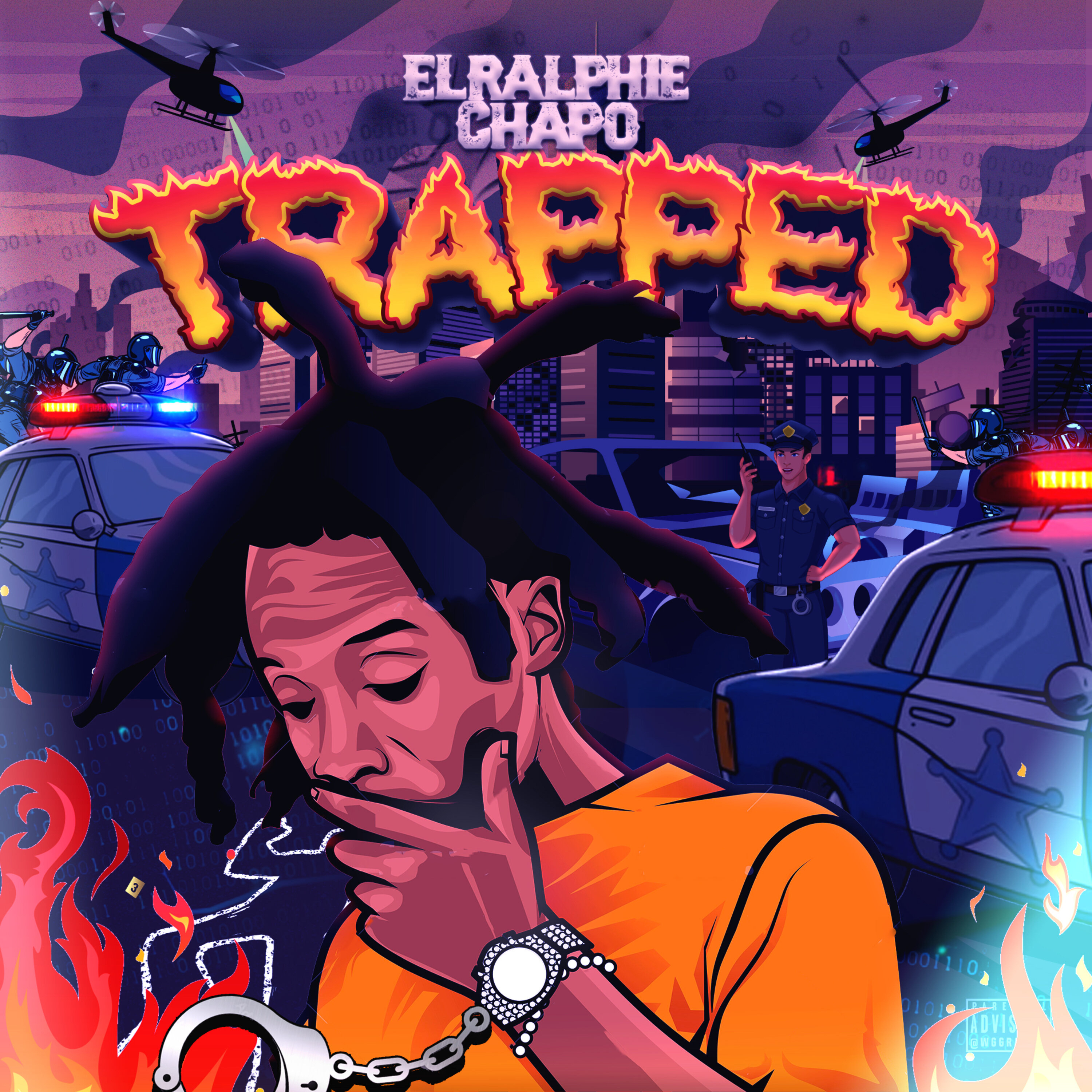 Trapped artwork