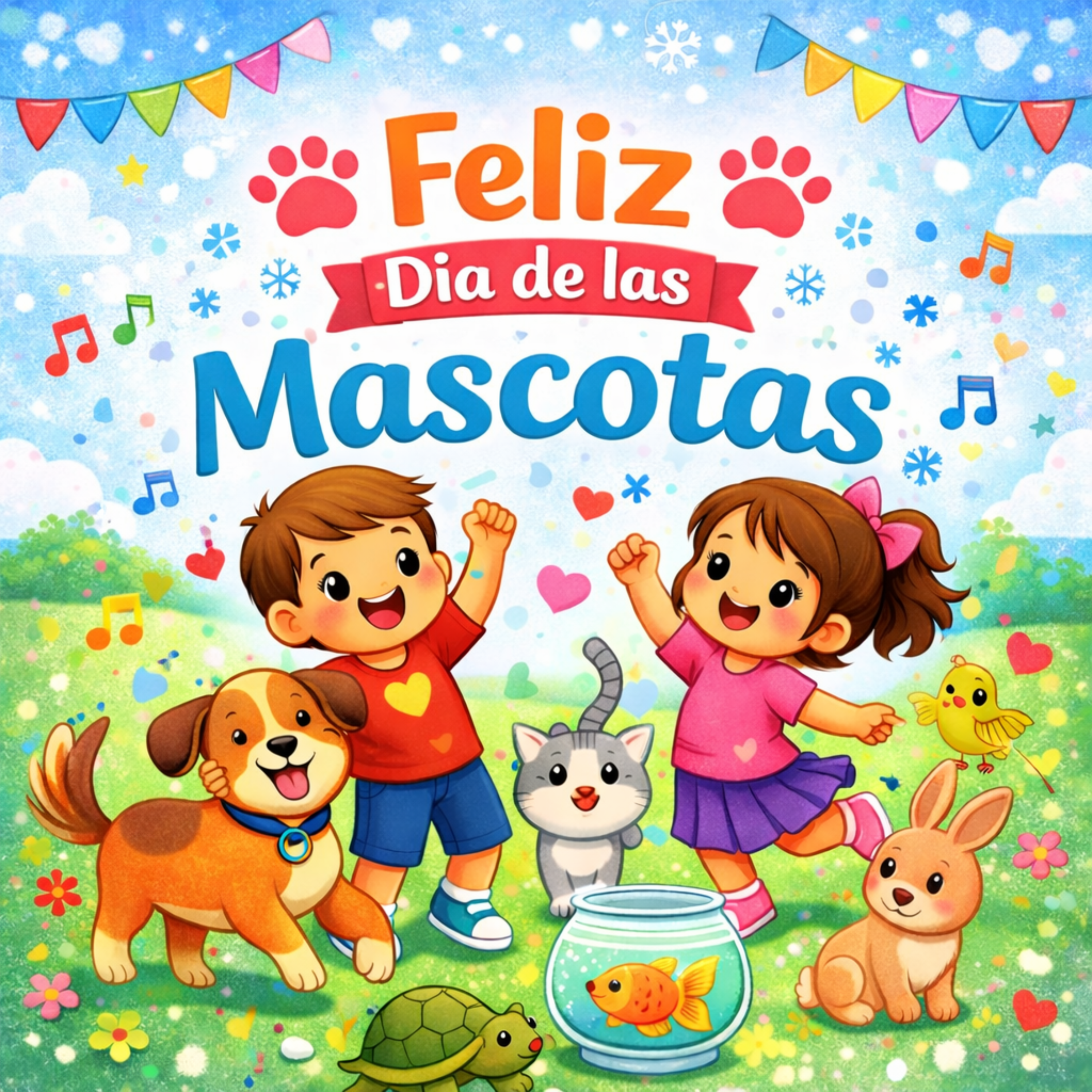 Feliz Dia De Las Mascotas artwork