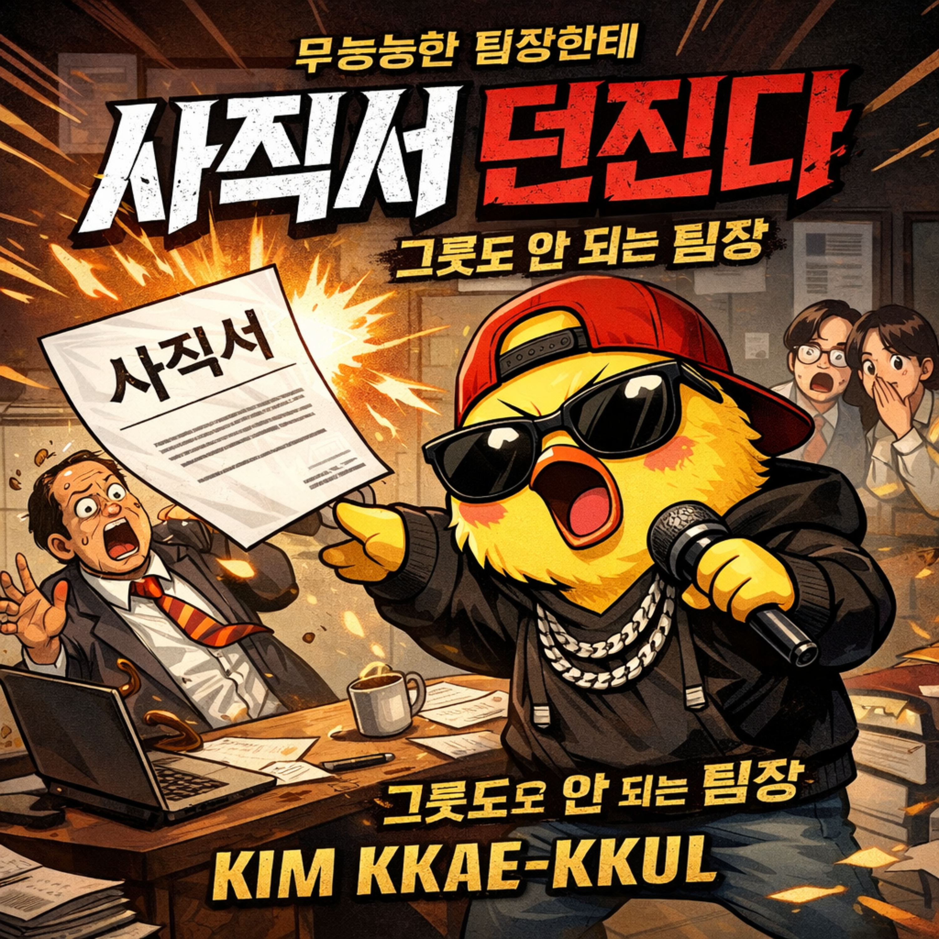그릇도 안되는 팀장놈아 artwork